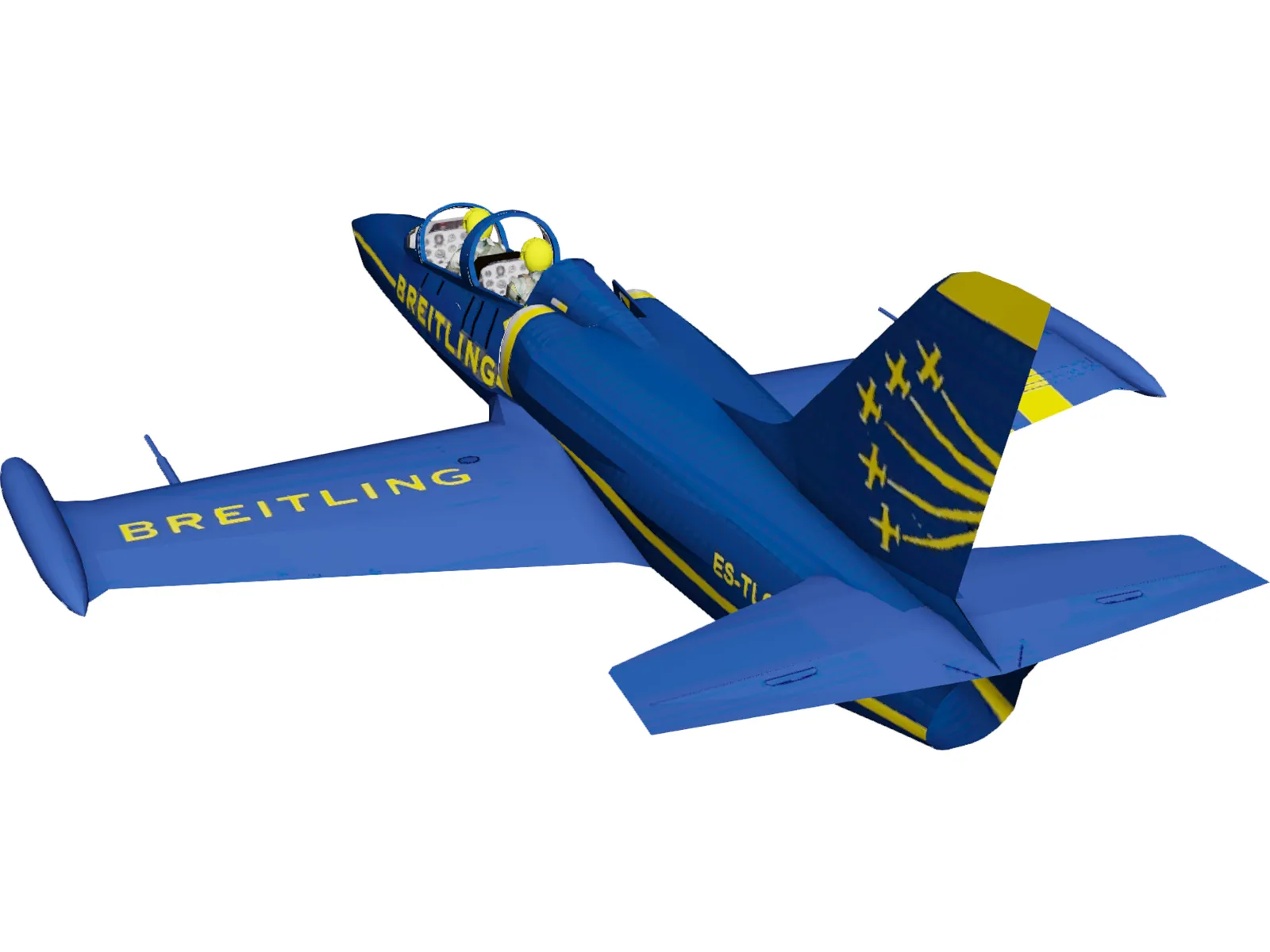 Aero L-39 Albatros Breitling 3D Model main preview
