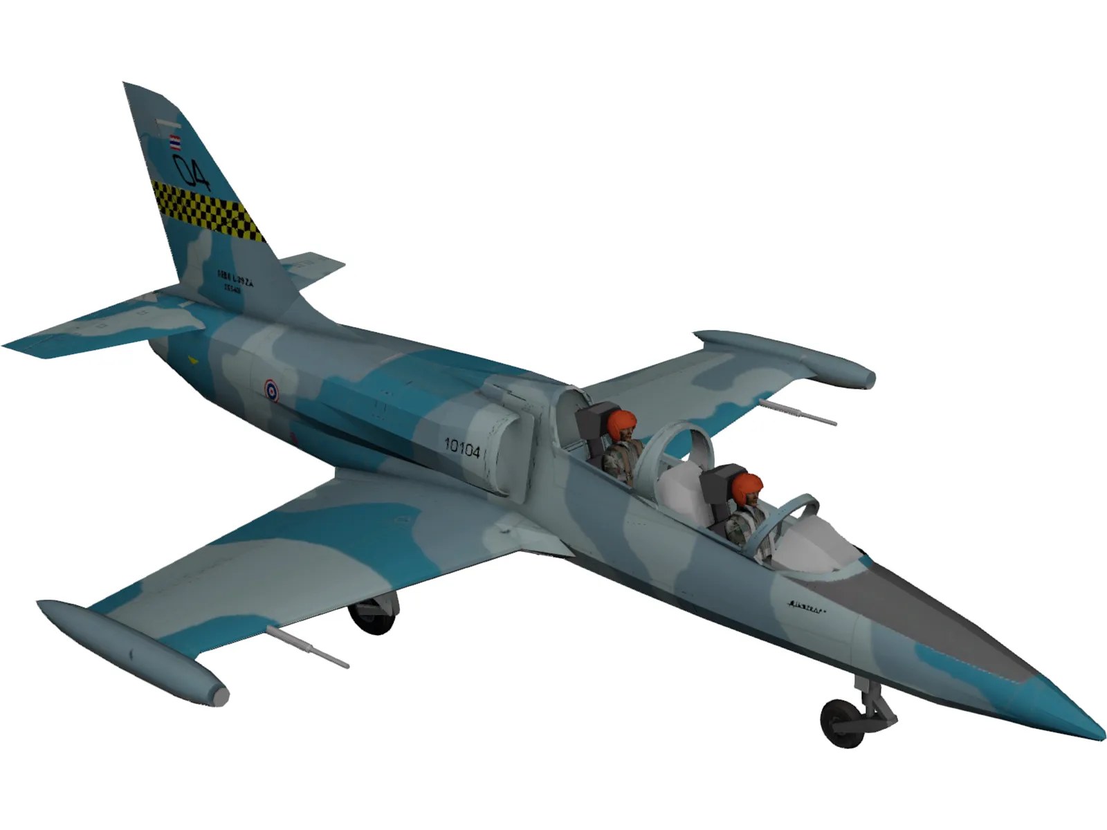 Aero L-39 Albatros Royal Thai 3D Model main preview