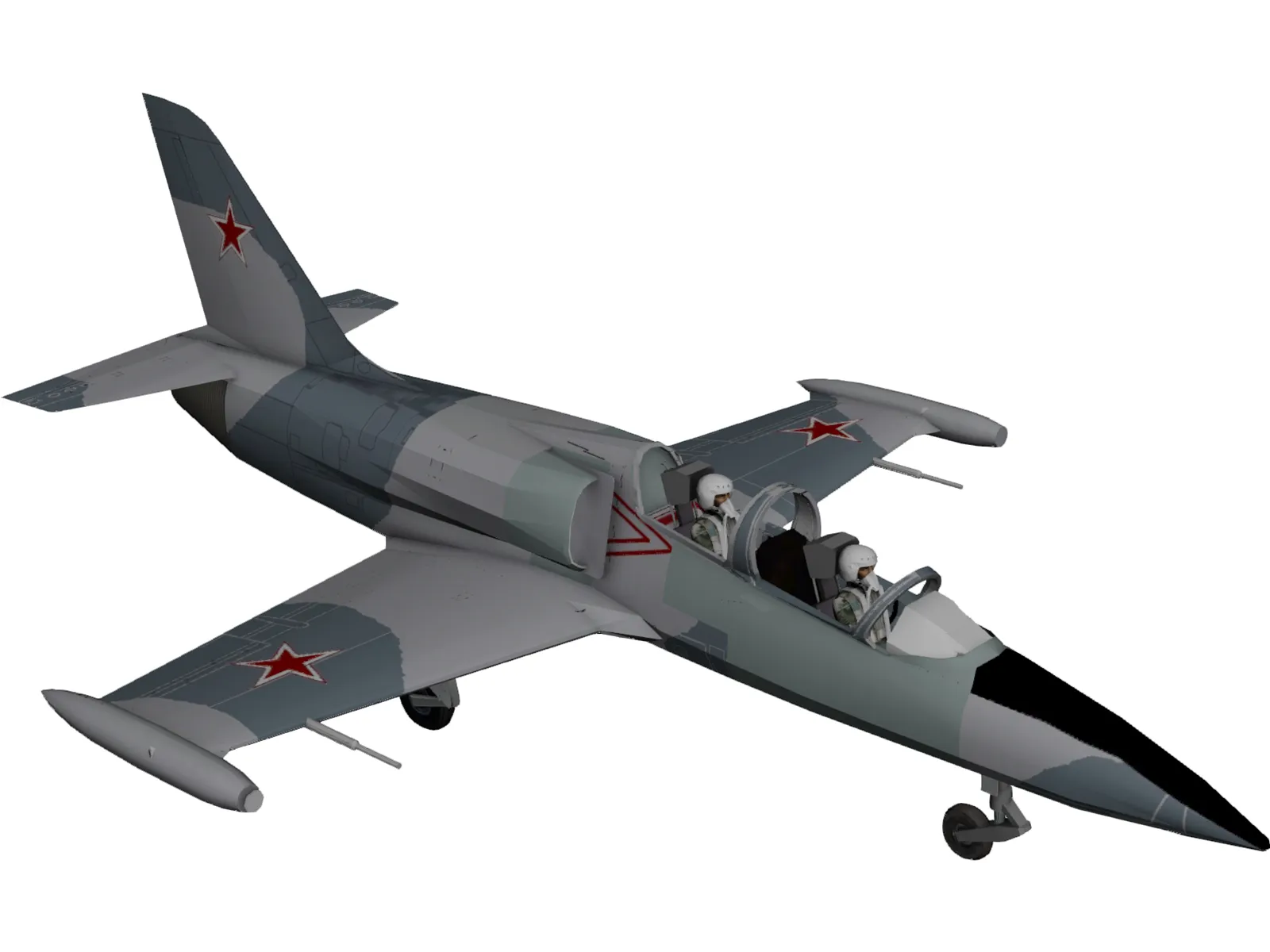 Aero L-39 Albatros Soviet Air Force 3D Model main preview