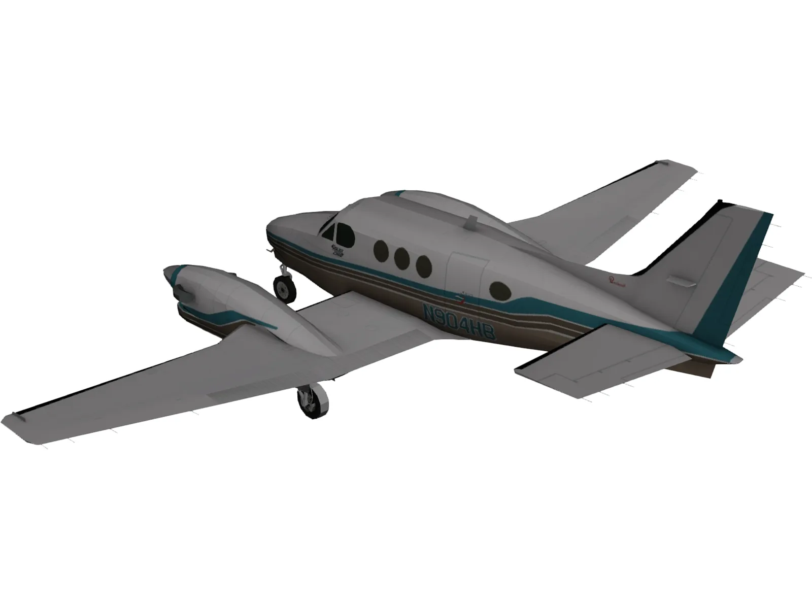 Beechcraft King Air C90B 3D Model main preview