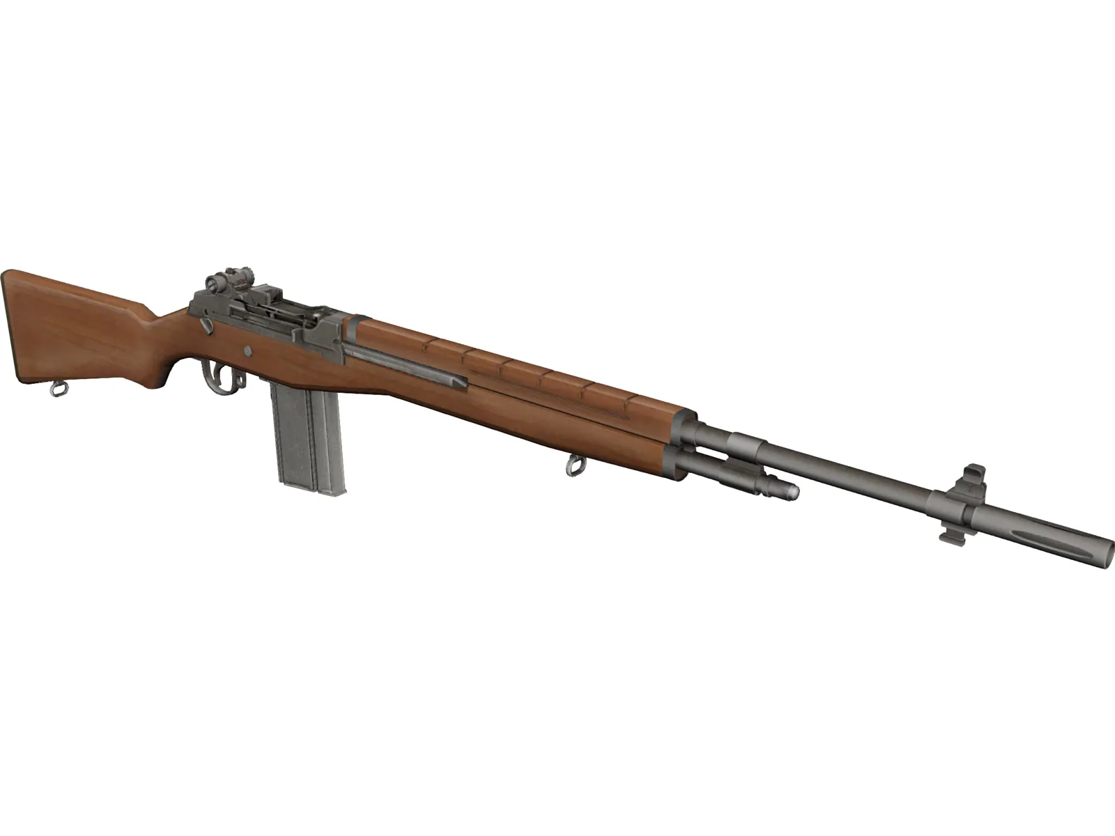 M14 Rifle 3D Model main preview