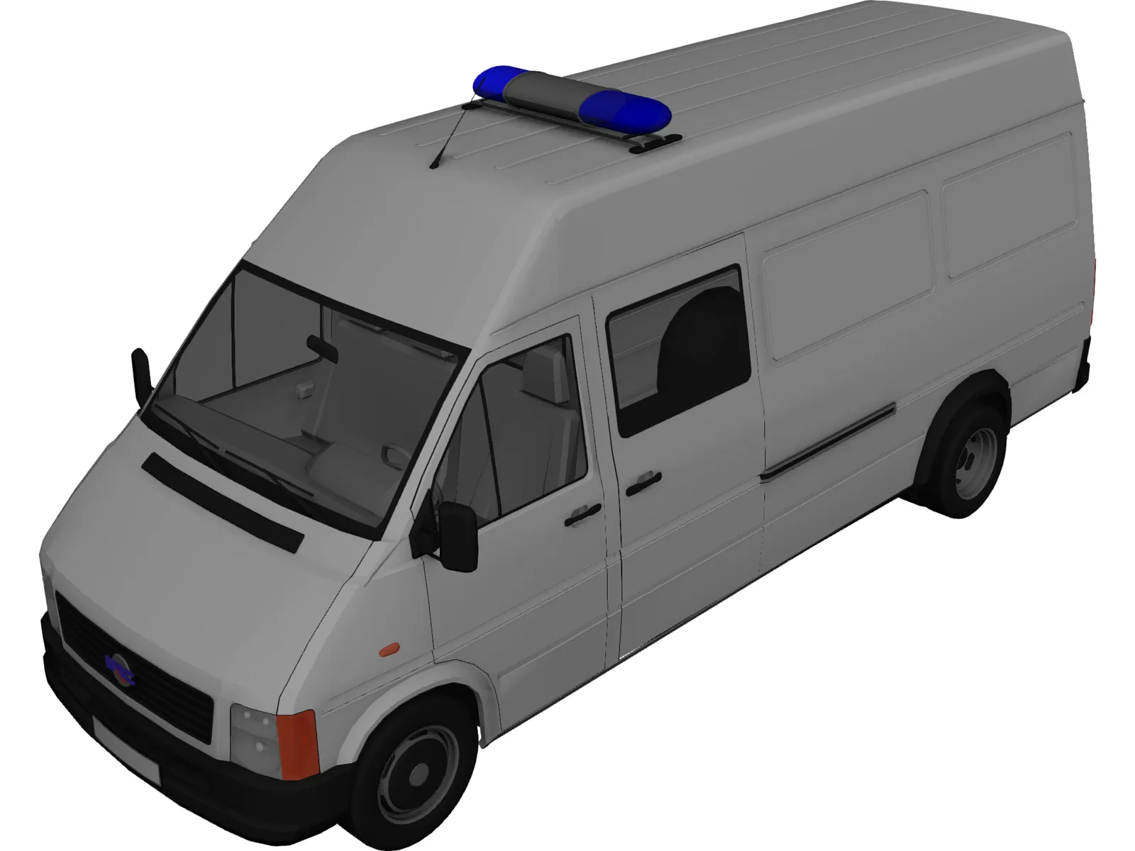 Ambulance 3D Model main preview