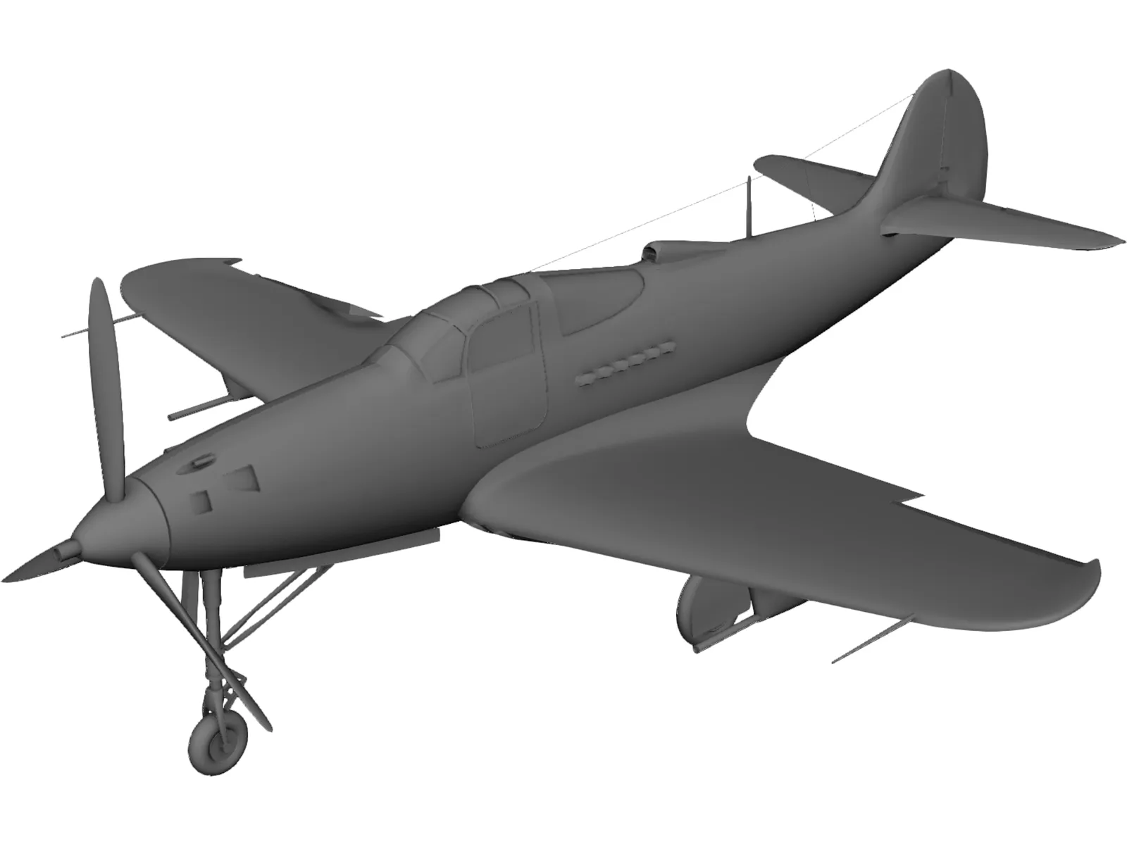 COBRA Airplane 3D Model main preview
