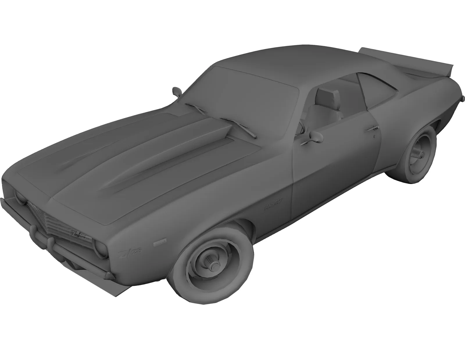 Chevrolet Camaro (1967) 3D Model main preview