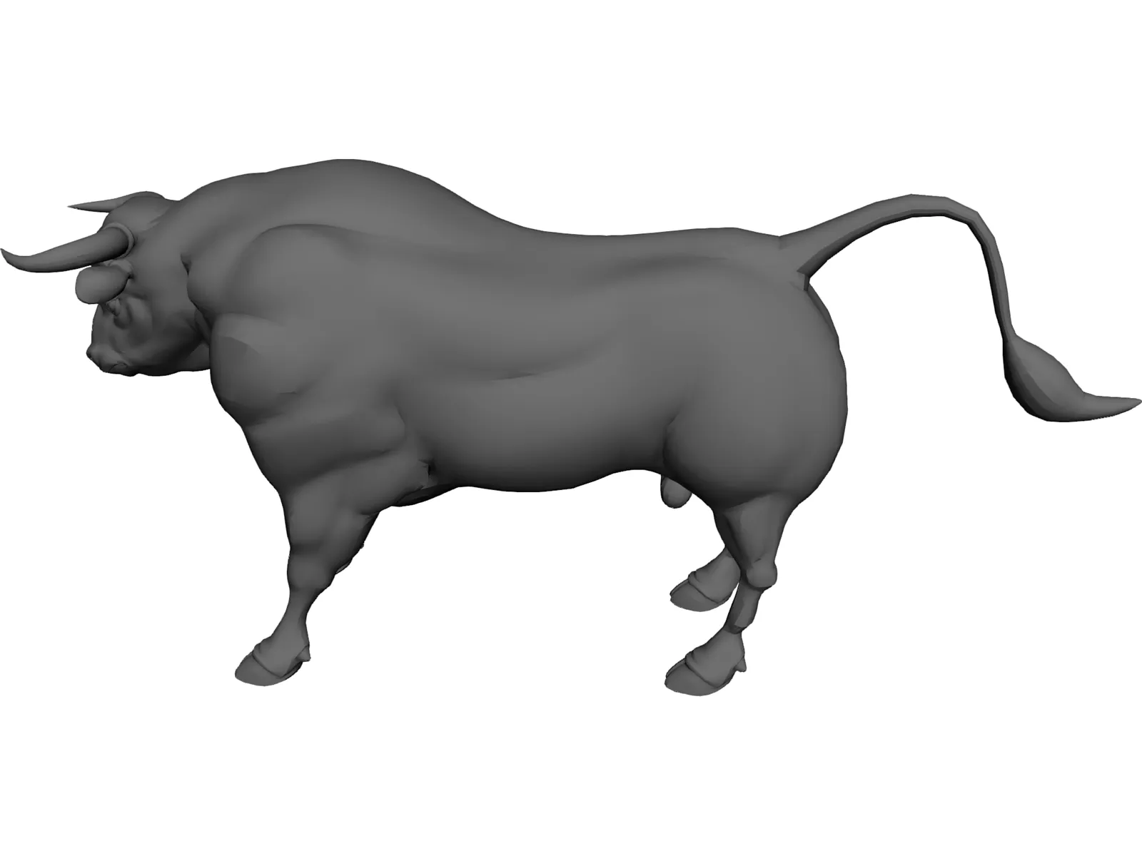 Bull 3D Model main preview