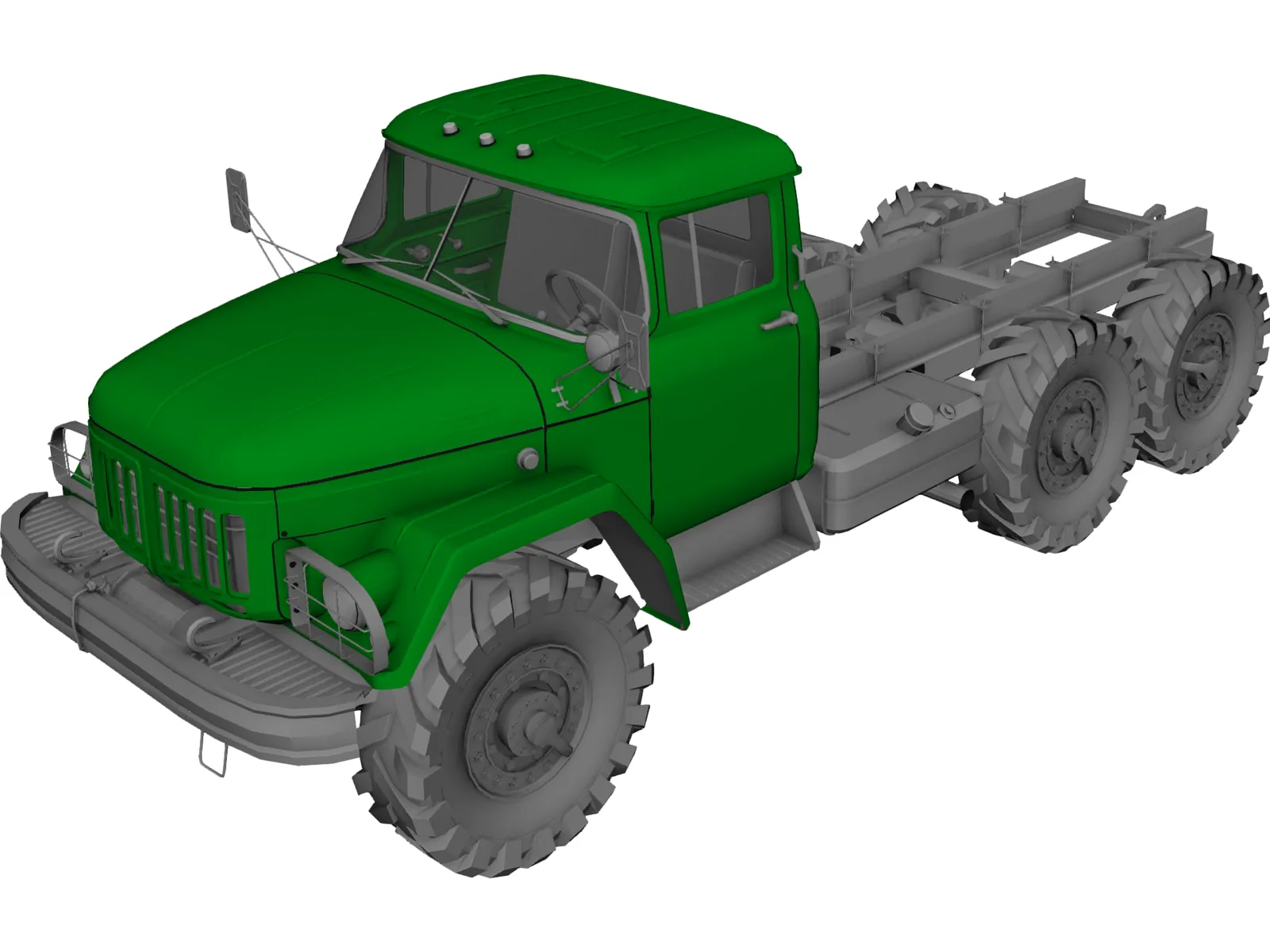 ZIL 131 3D Model main preview