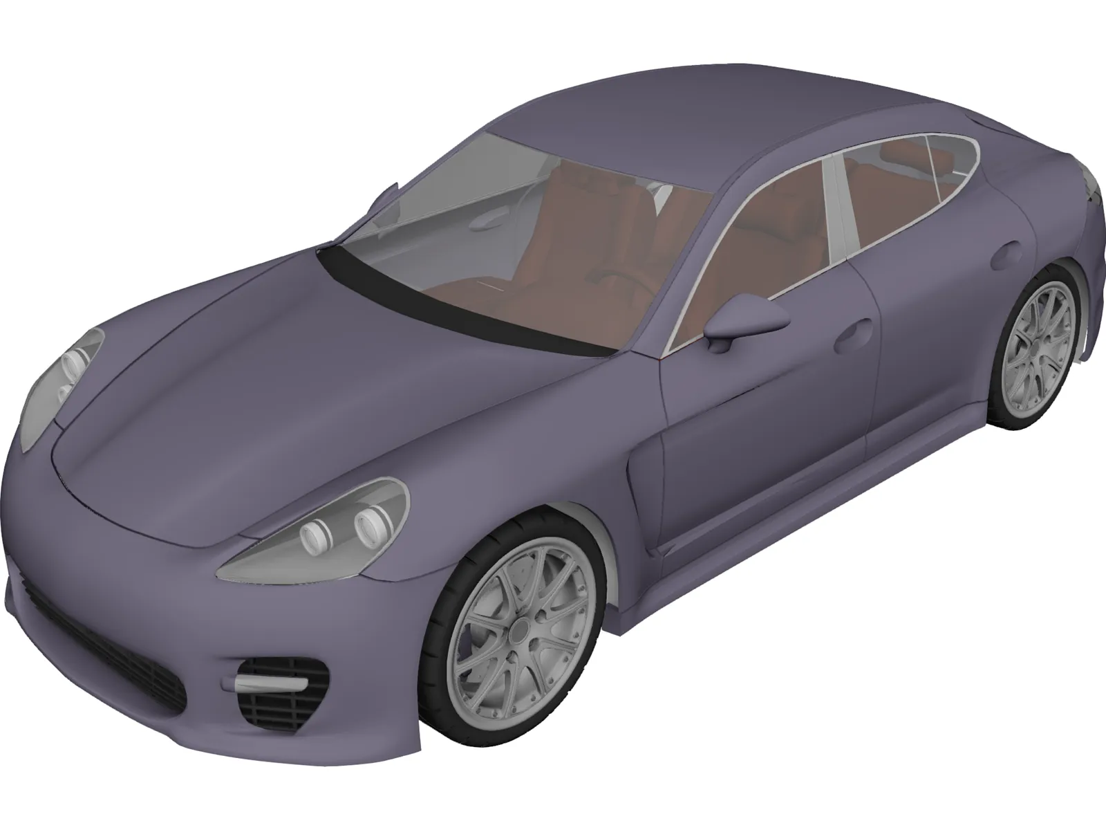 Porsche Panamera (2010) 3D Model main preview