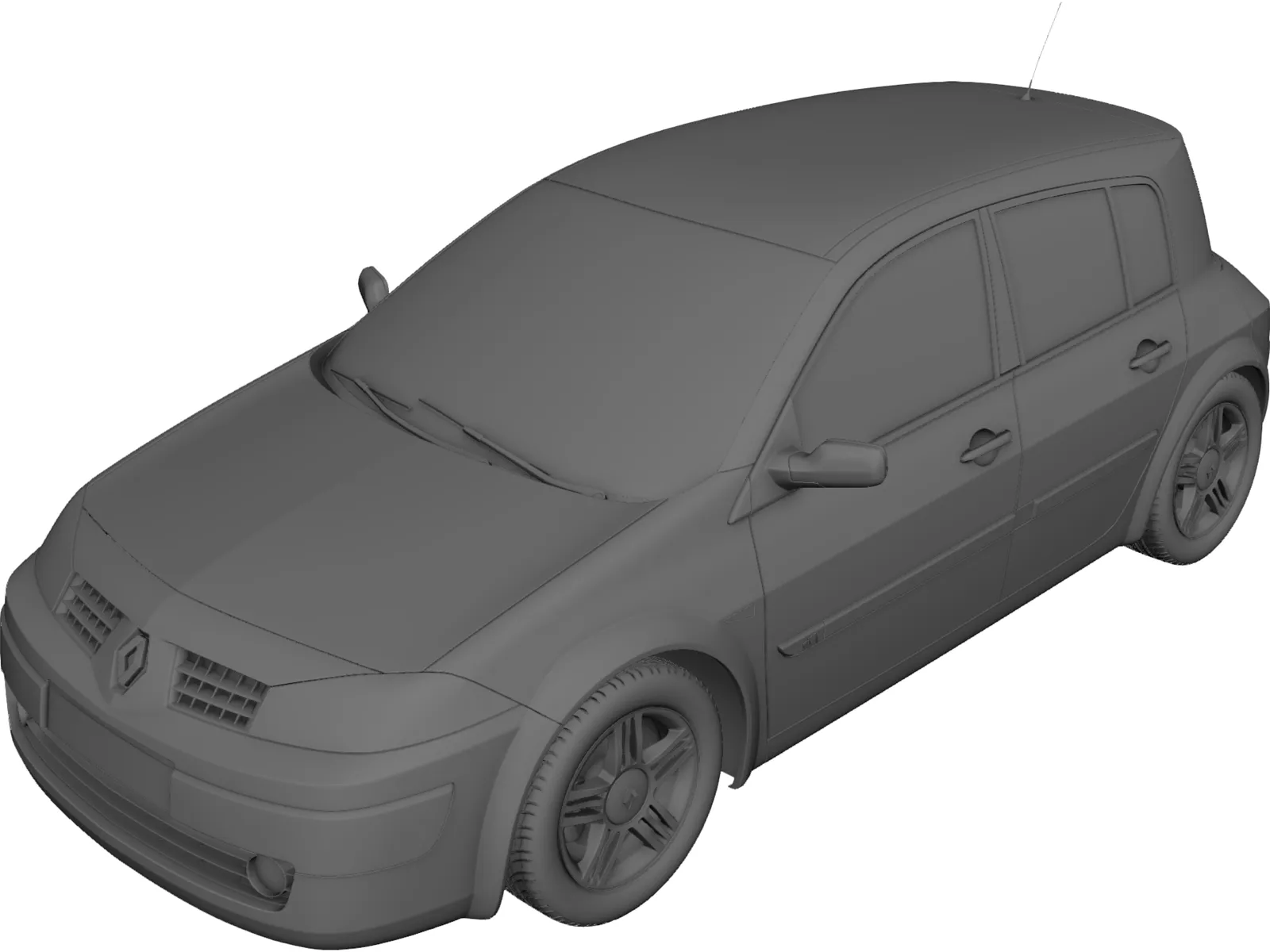 Renault Megane 3D Model main preview