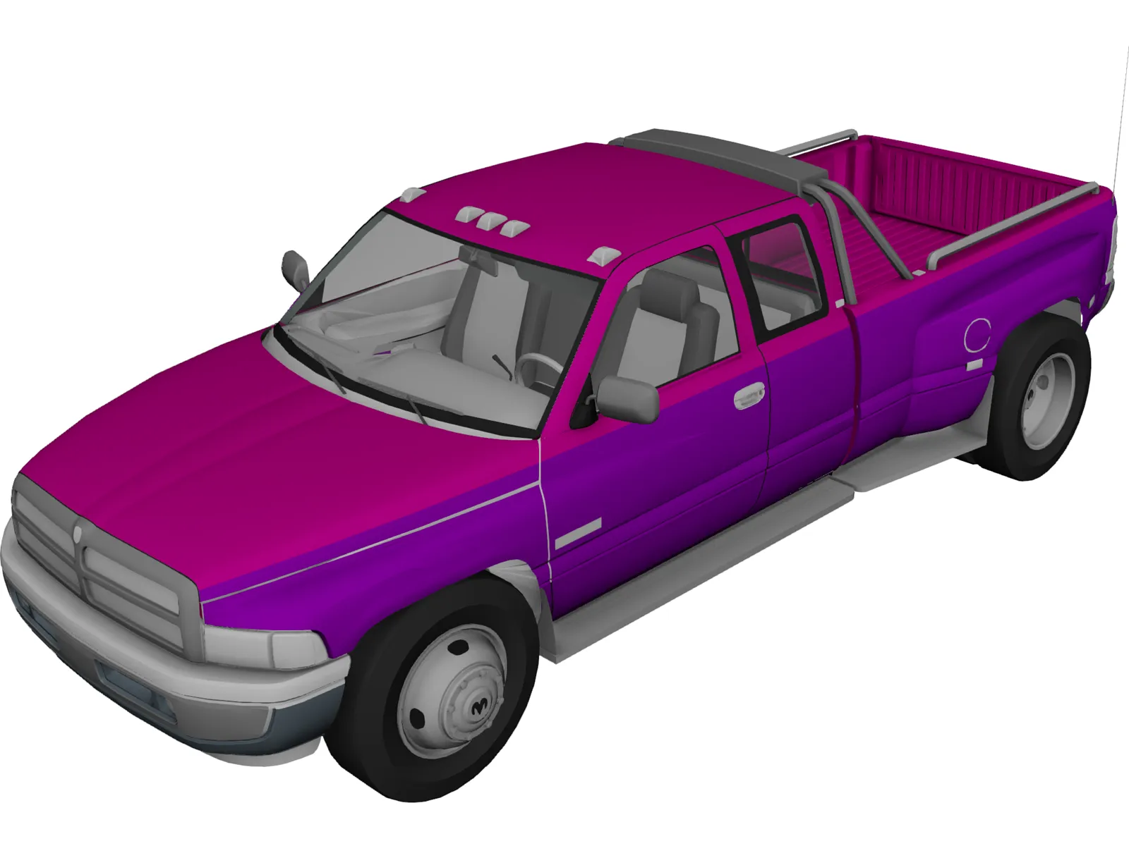 Dodge Ram 3500 (1994) 3D Model main preview