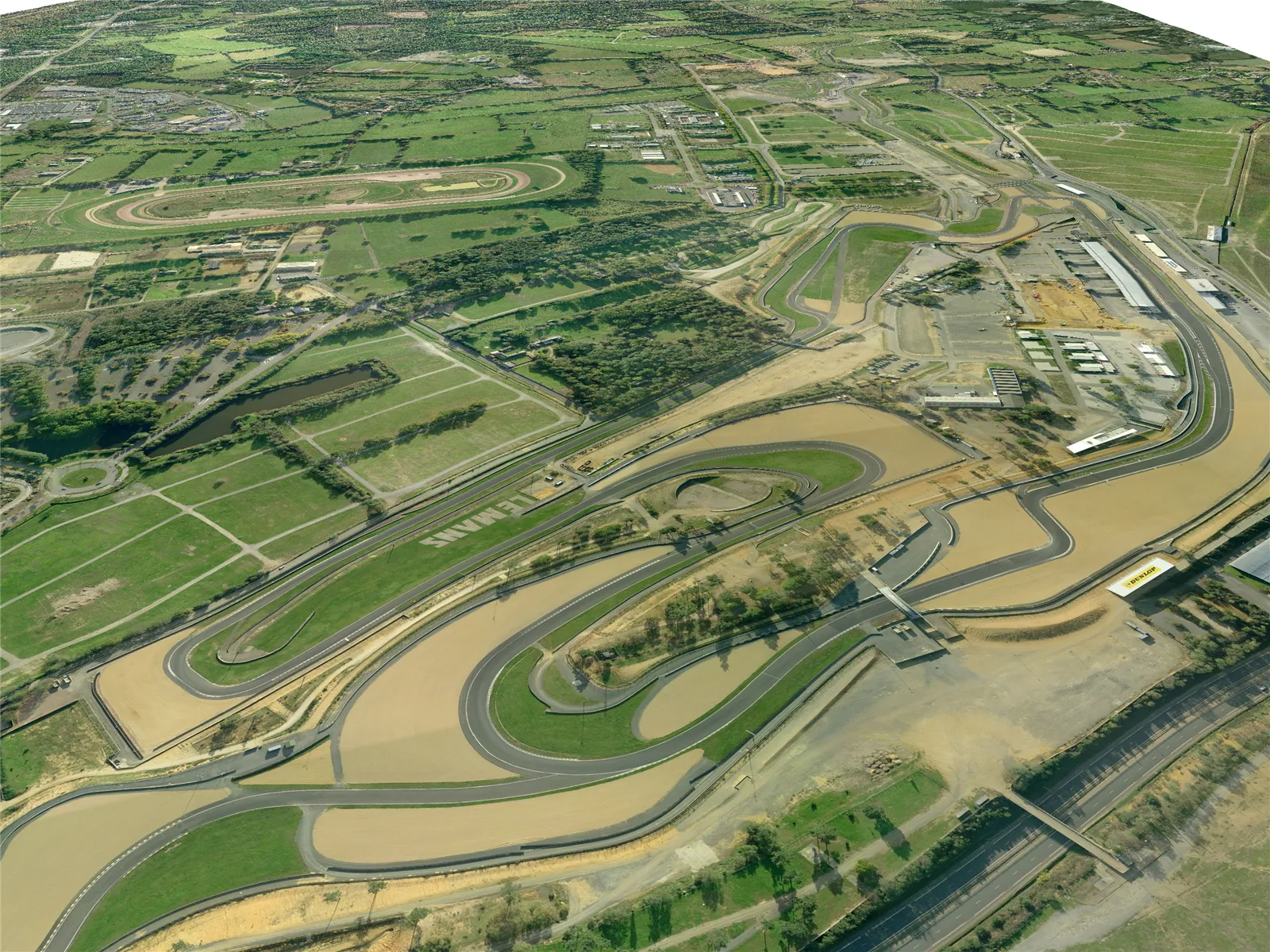 Le Mans Racing Circuit 3D Model main preview