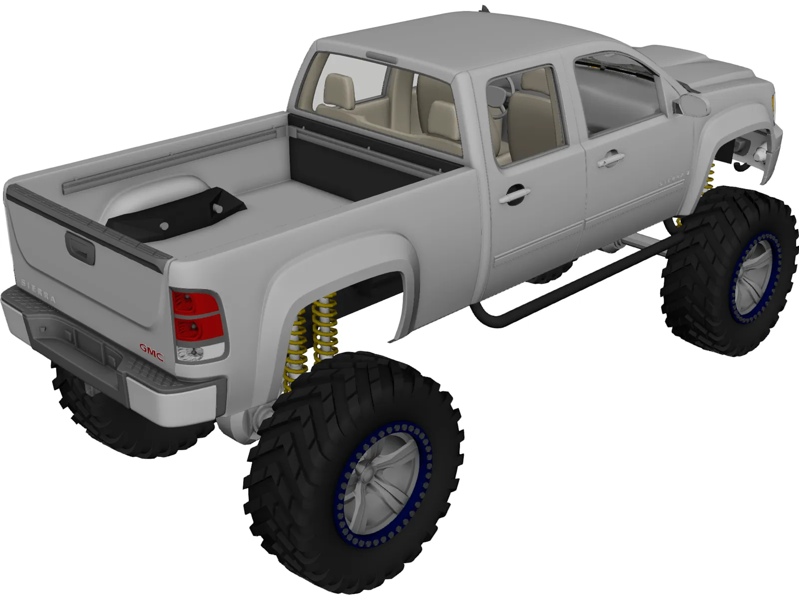 GMC Sierra [Lifted] 3D Model main preview
