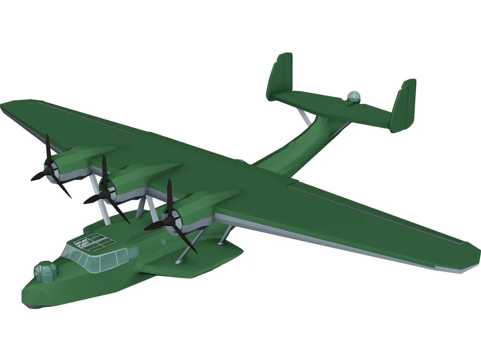 Dornier Do 24 ATT 3D Model main preview