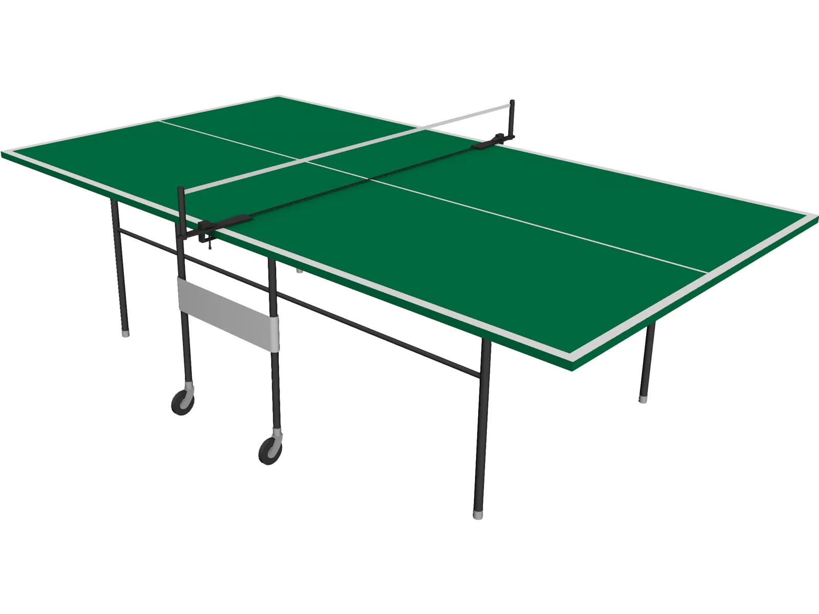 Pinpong Table 3D Model main preview
