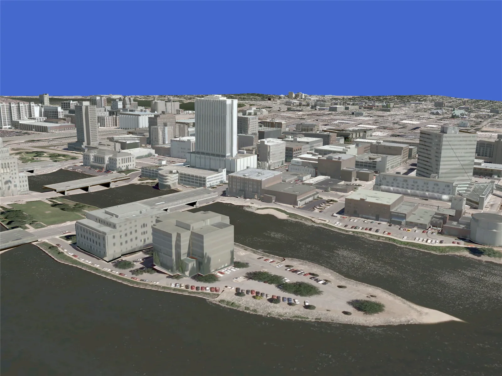 Cedar Rapids City 3D Model main preview