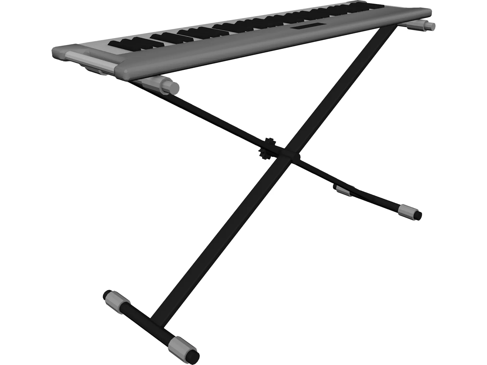 Synthesizer KORGX50 3D Model main preview