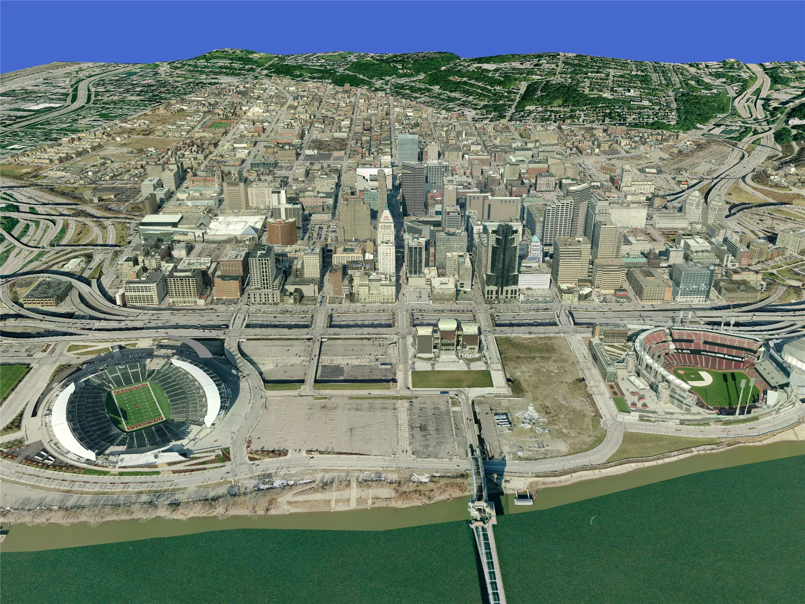 Cincinnati City 3D Model main preview