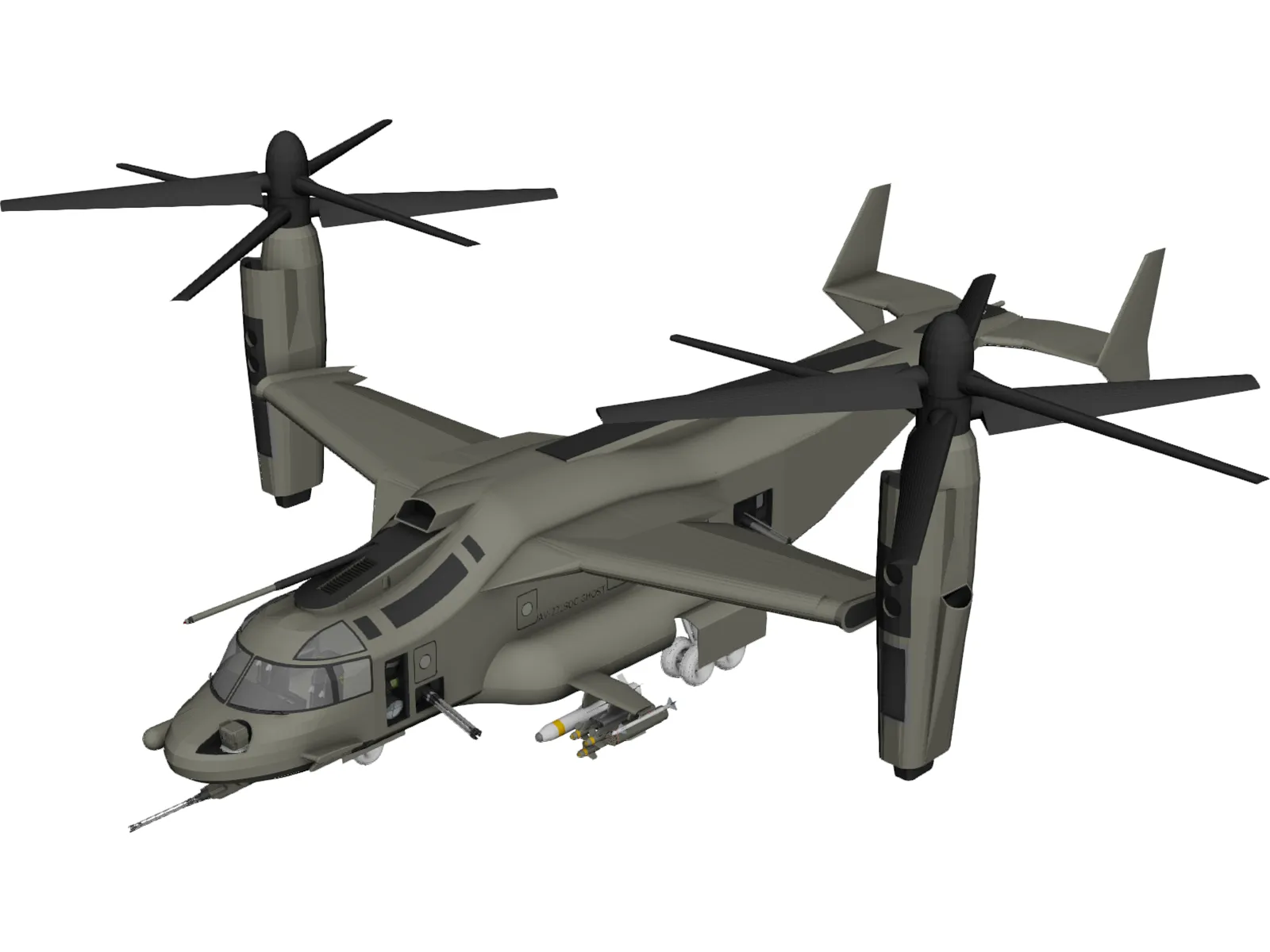 Bell-Boeing V-22 Osprey 3D Model main preview