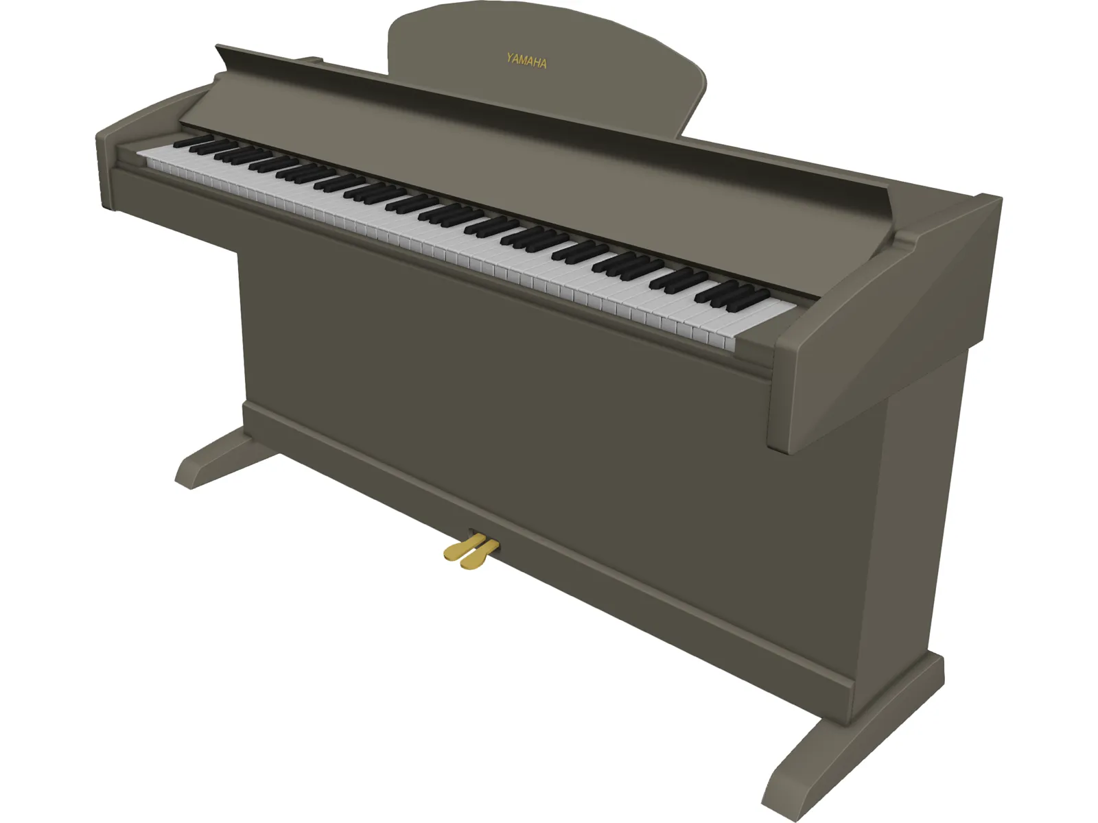 Piano Yamaha 3D Model main preview