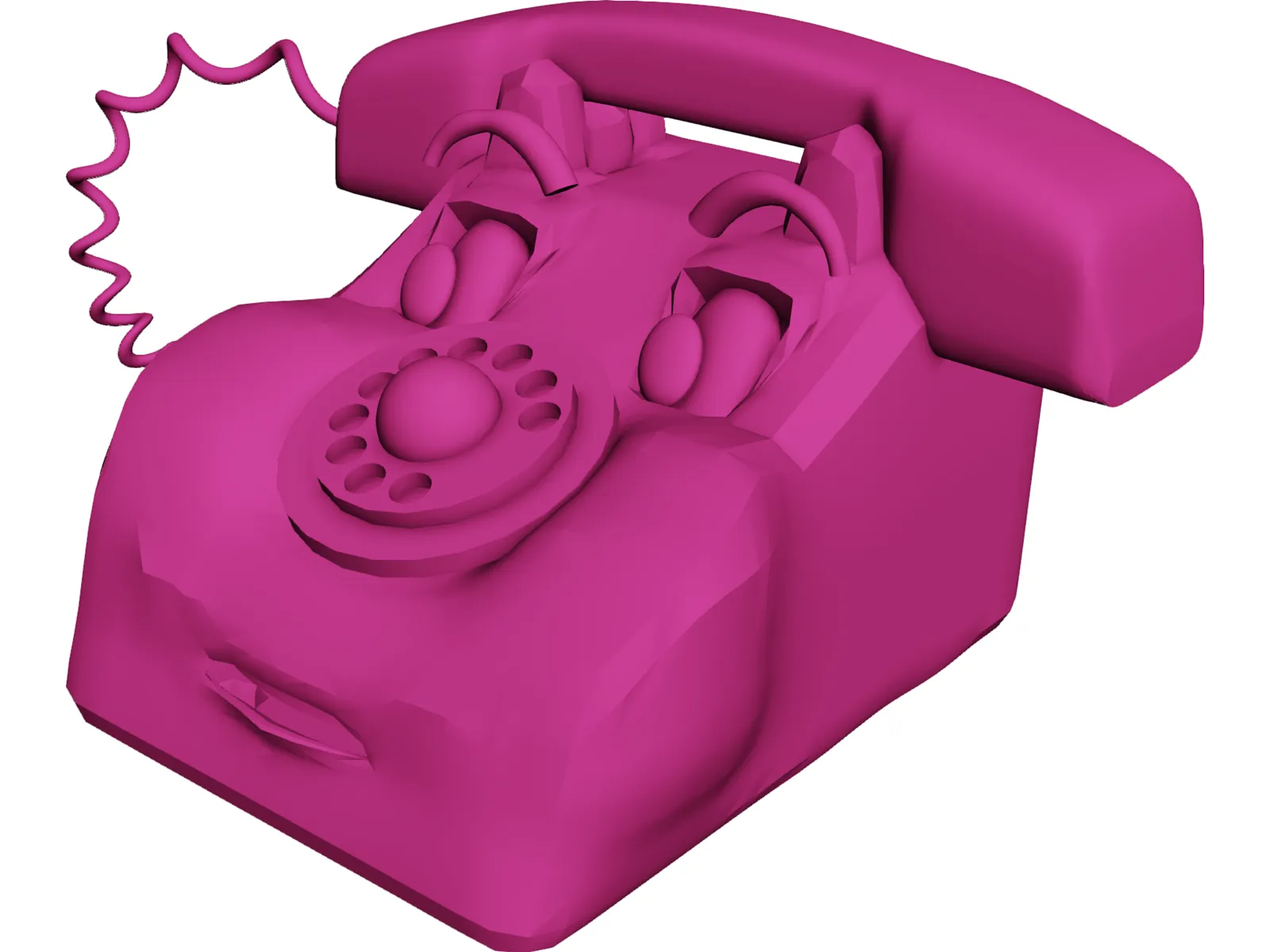 Funny Phone 3D Model main preview