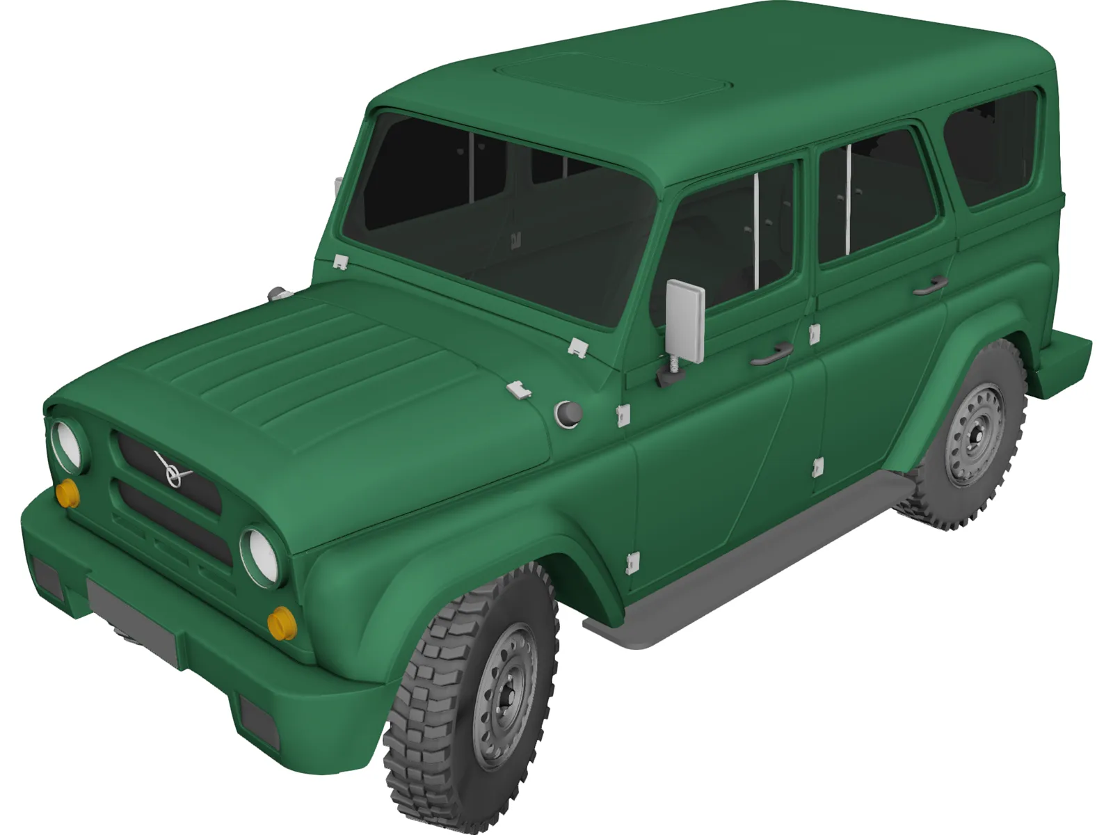 UAZ Hunter 3D Model main preview