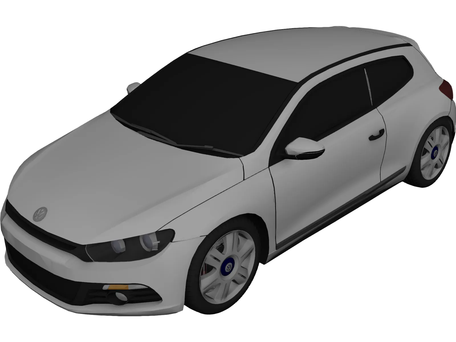 Volkswagen Scirocco (2008) 3D Model main preview