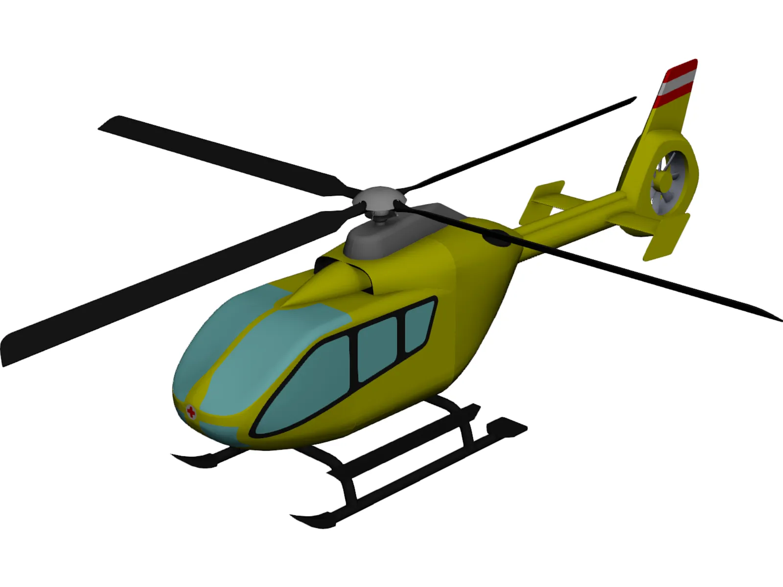 Eurocopter EC-135 3D Model main preview