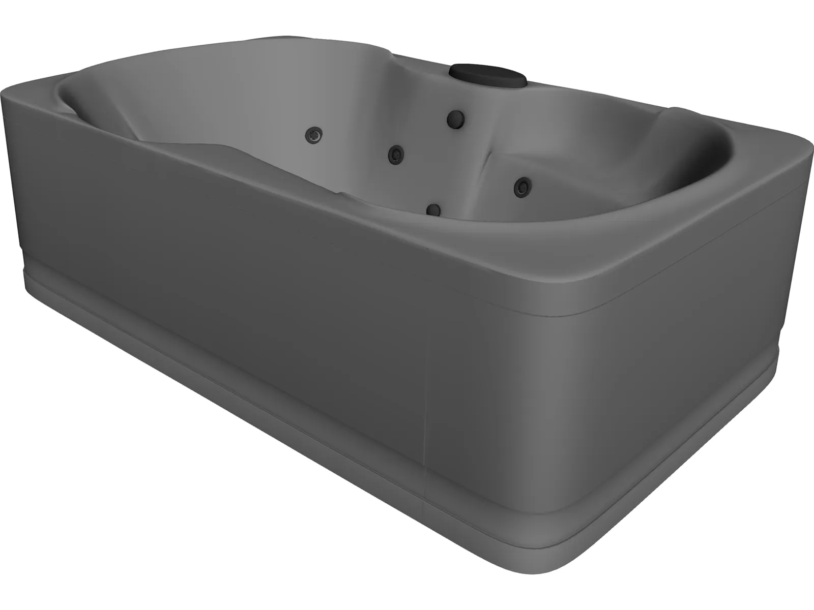 Jacuzzi Bathtub 3D Model main preview