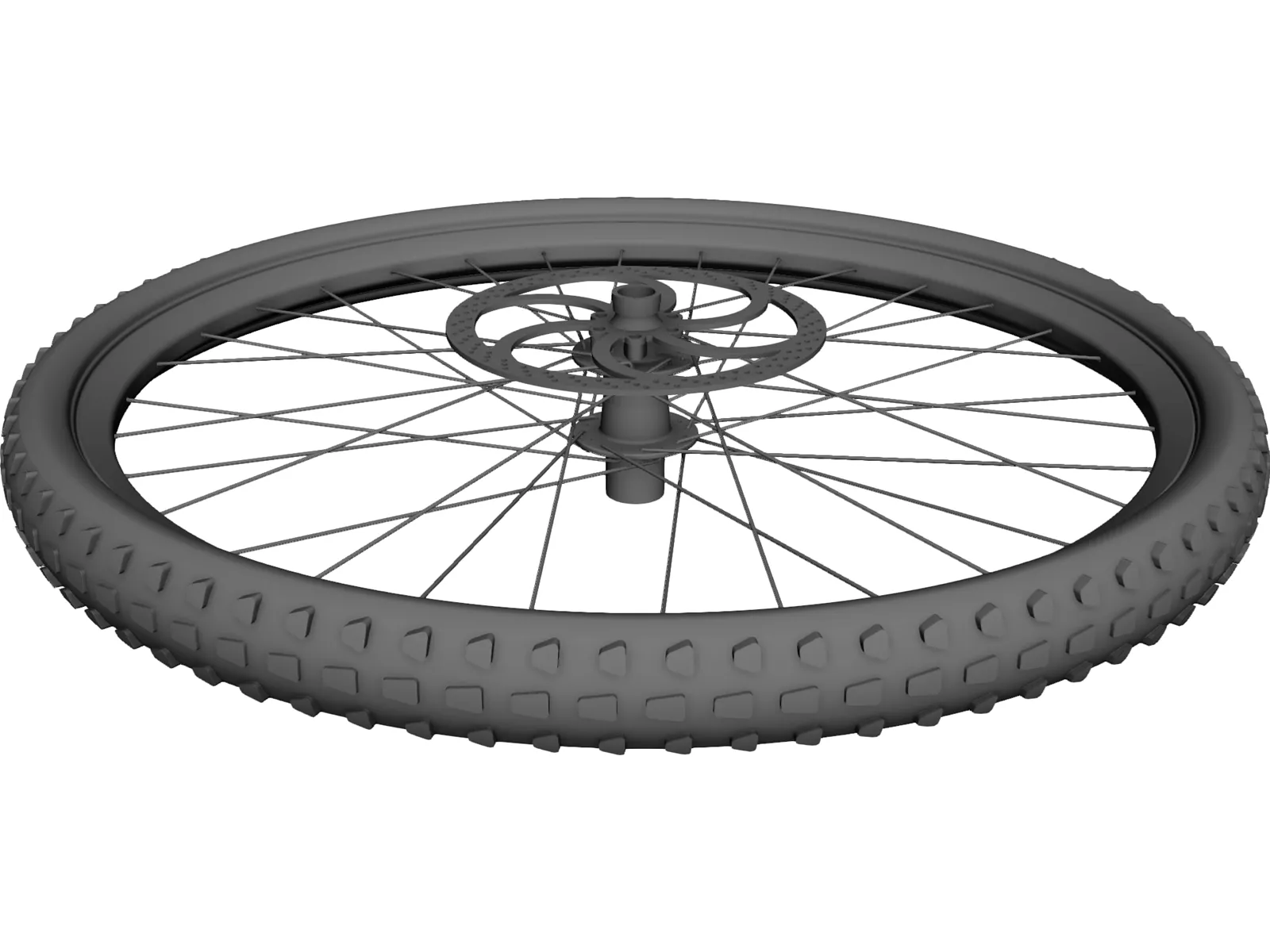 Wheel MTB Front 3D Model main preview