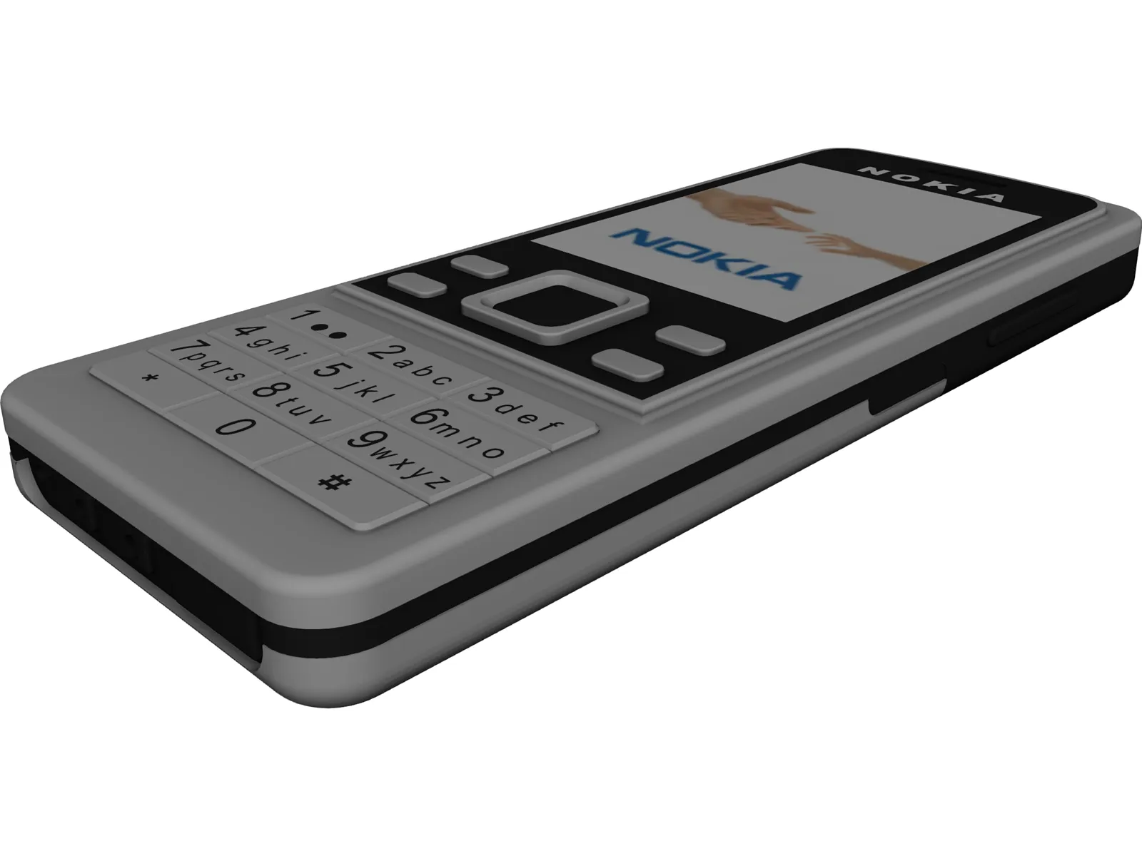 Phone Nokia 6300 3D Model main preview