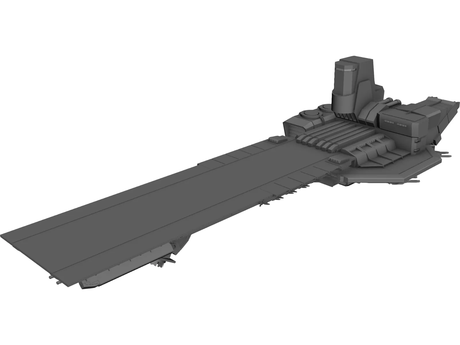 Alien Carrier 3D Model main preview