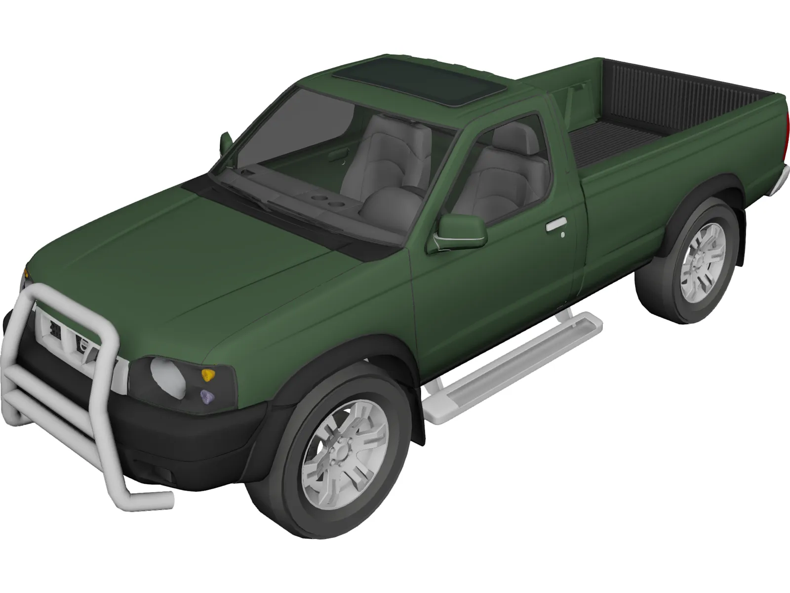 Nissan Navara D22 DX 4X4 3D Model main preview