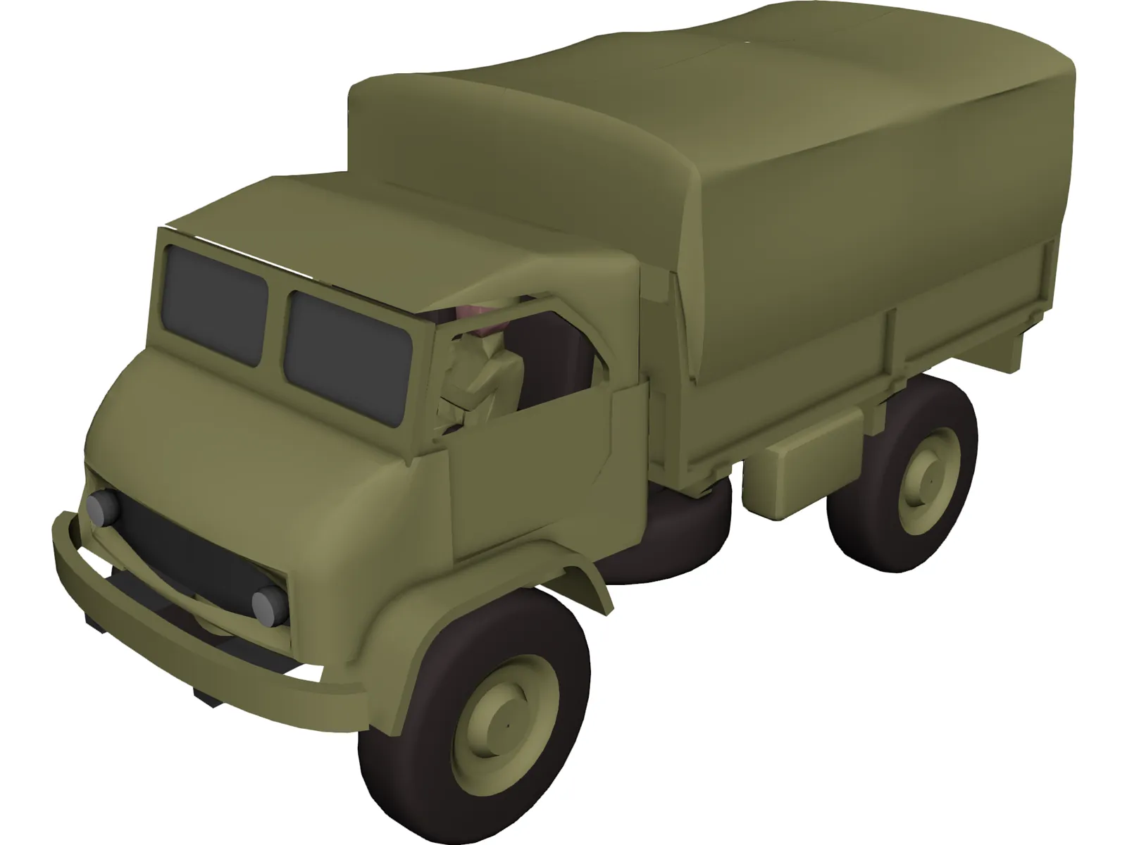 Mercedes-Benz Unimog 404 3D Model main preview