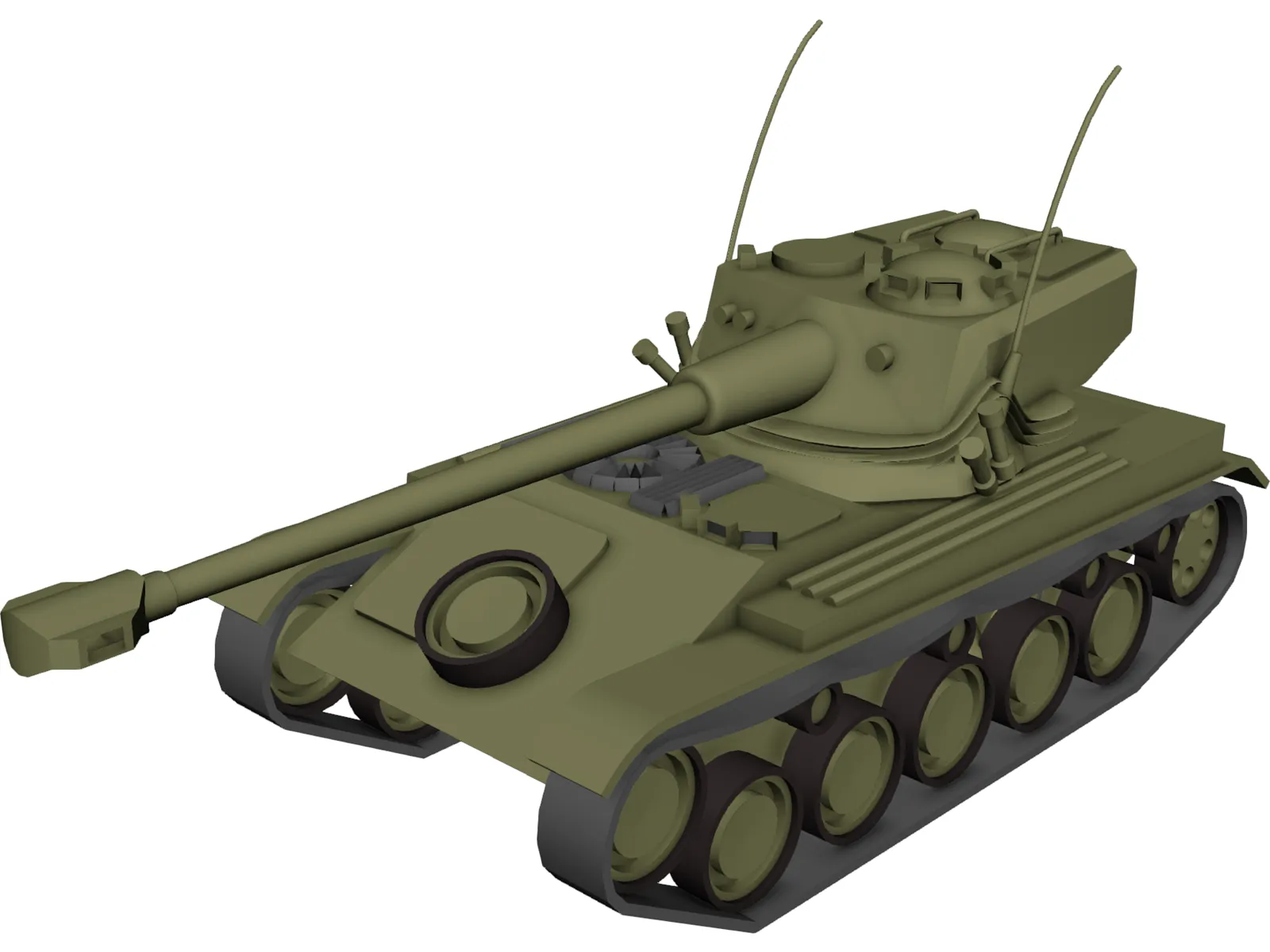 AMX 13 3D Model main preview