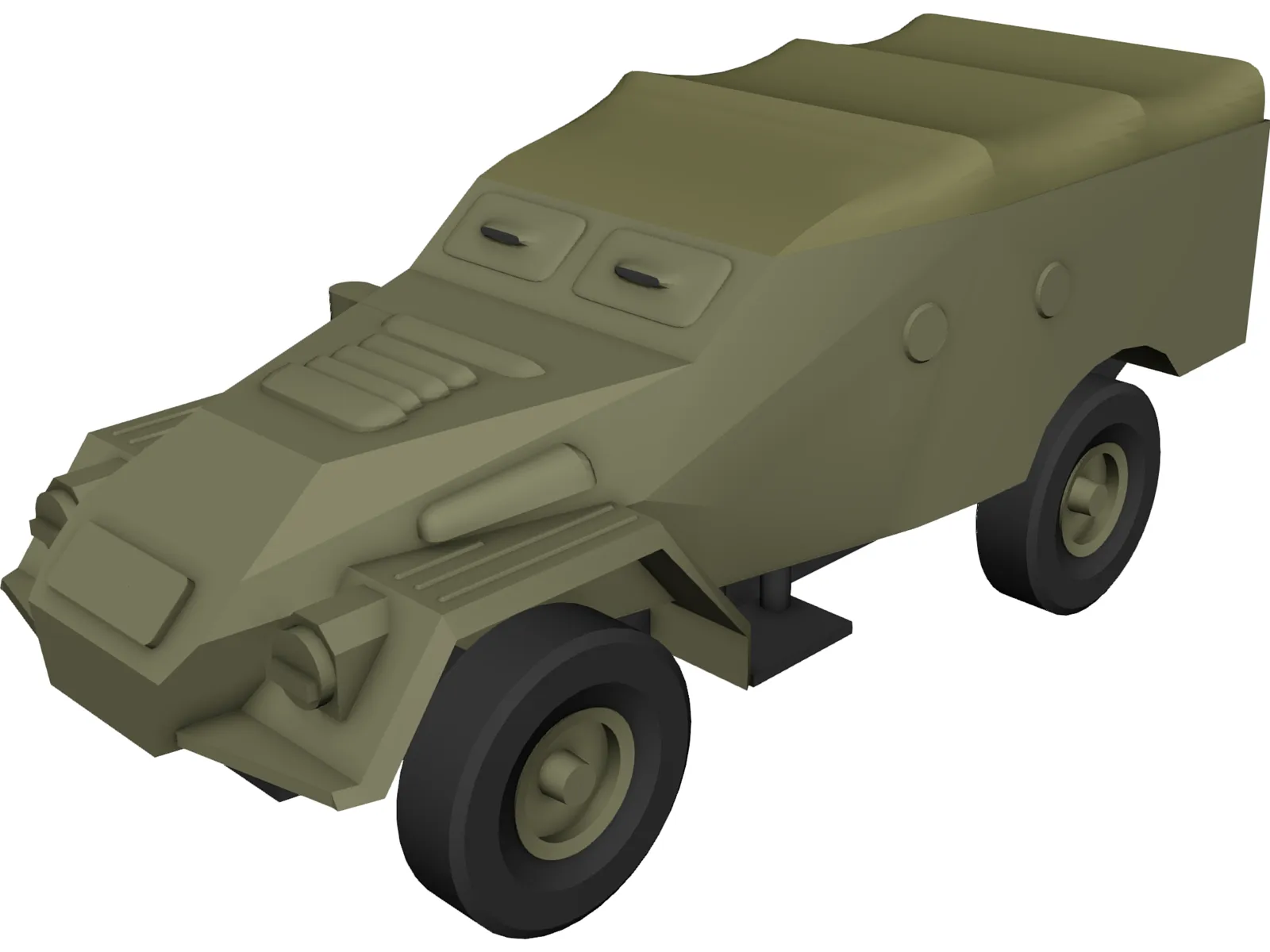 BTR 40 3D Model main preview