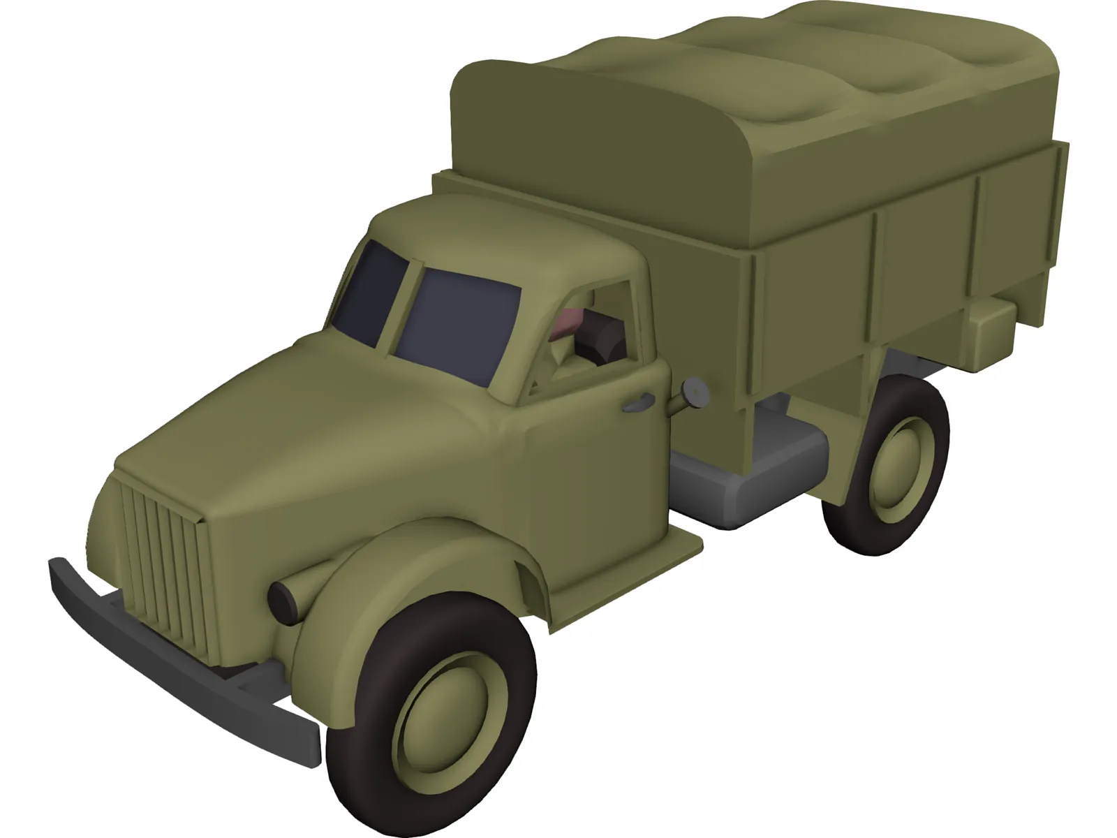 GAZ 63 3D Model main preview