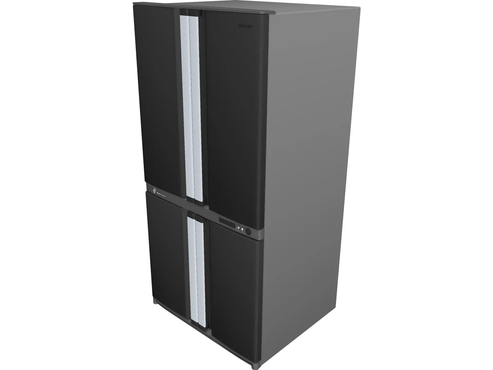 Refrigerator Sharp SJ F77PCS 3D Model main preview