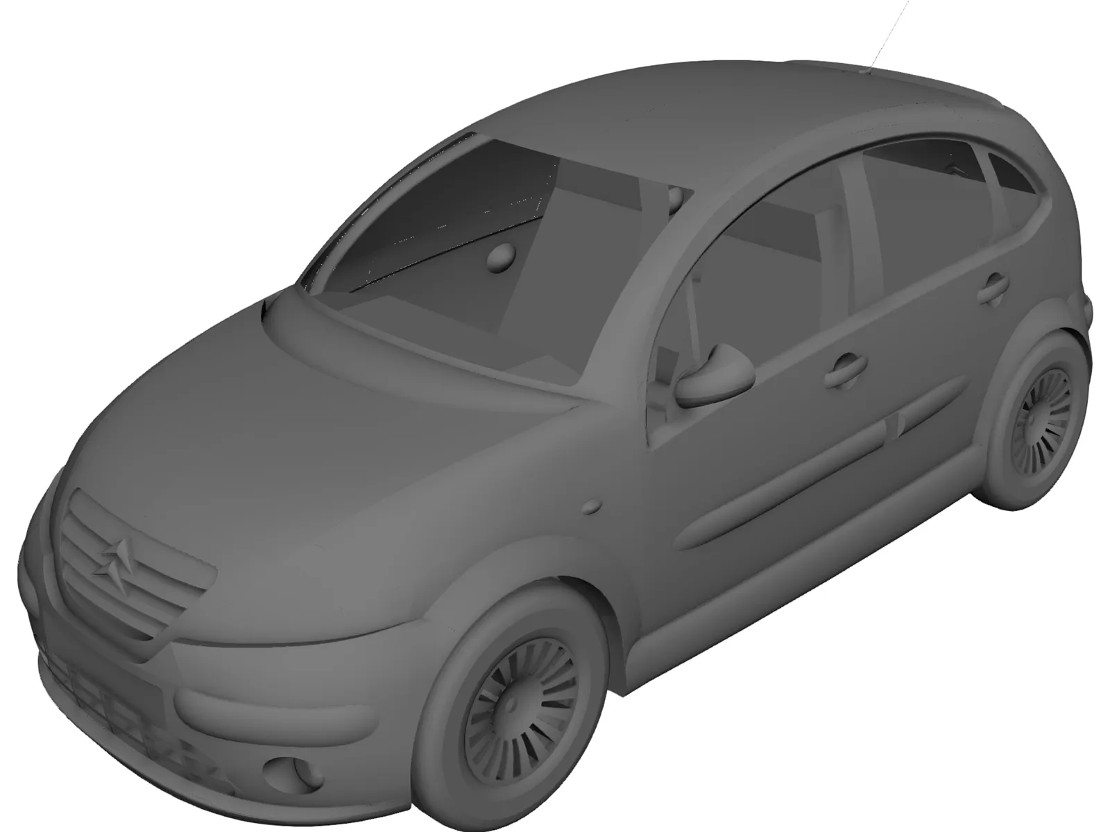 Citroen C3 3D Model main preview
