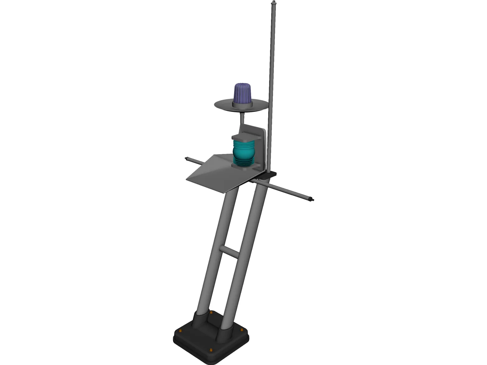 Boats Antenna 3D Model main preview