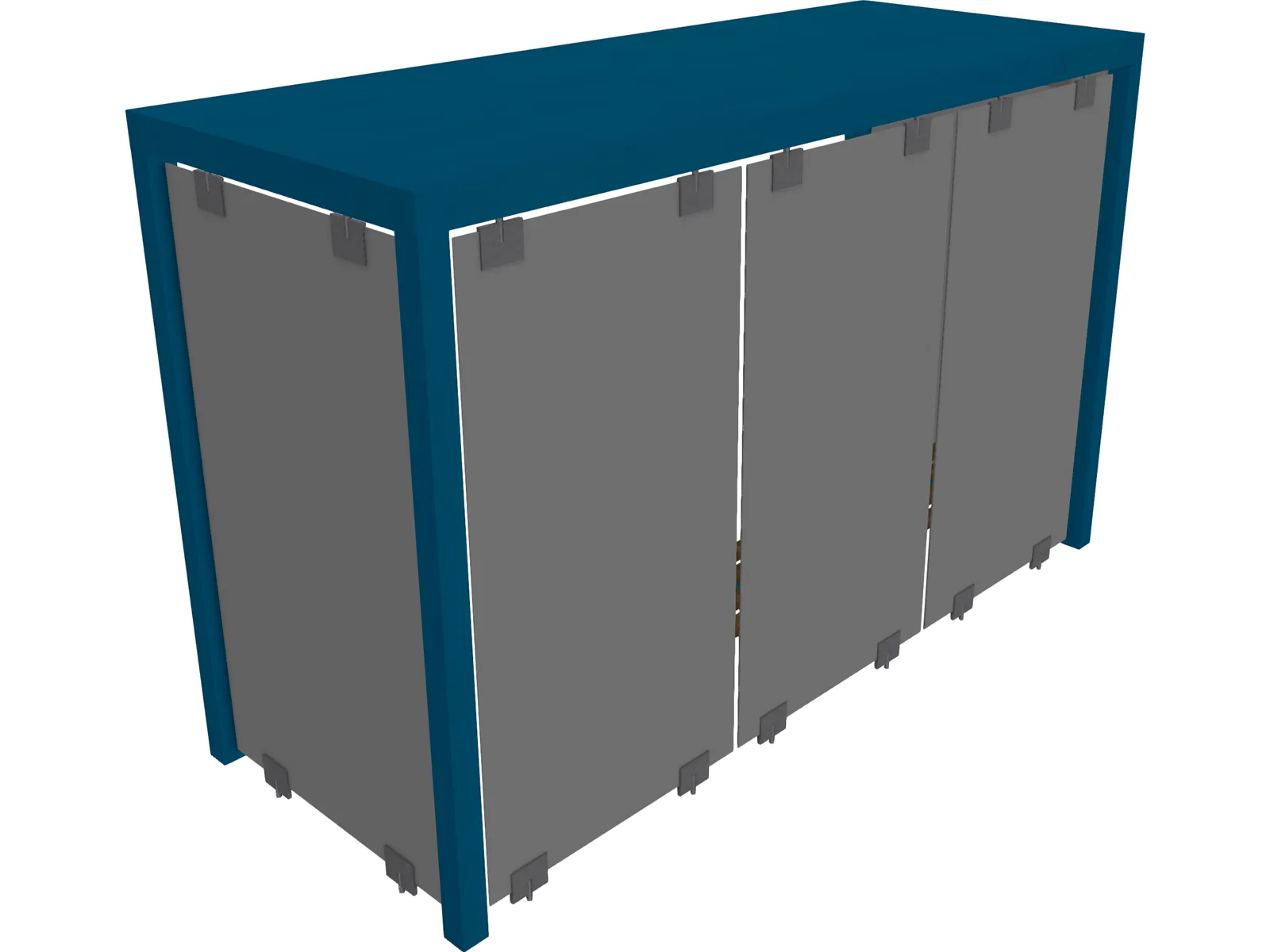 Bus Shelter 3D Model main preview