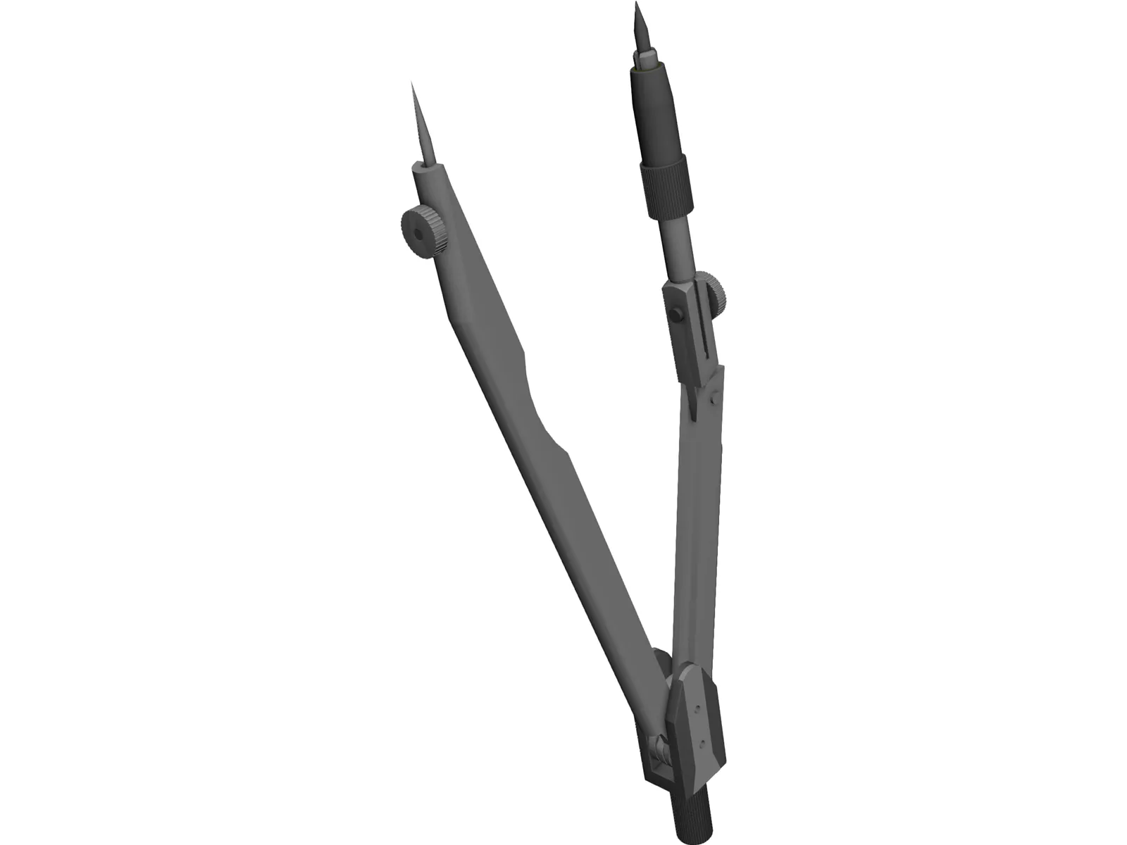 Drawing Compass 3D Model main preview