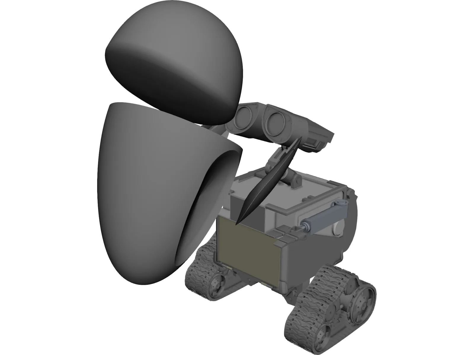 WALL-E and EVA 3D Model main preview