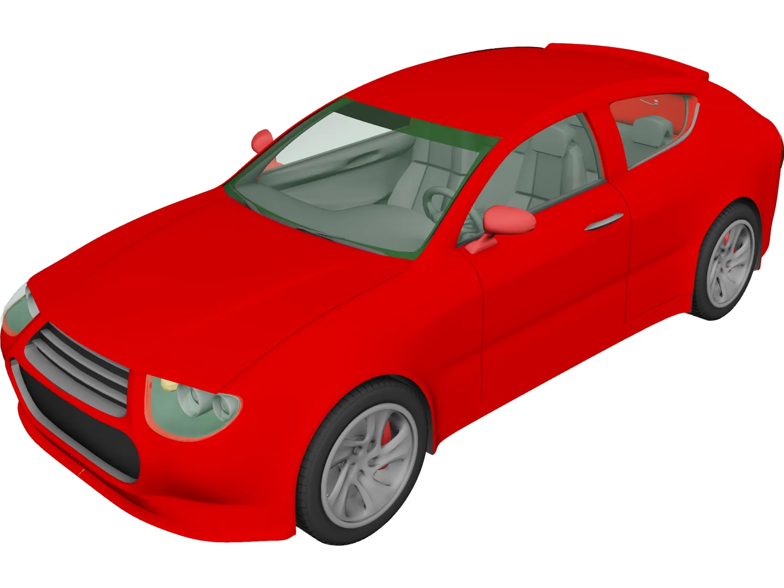 Sport Car Concept 3D Model main preview