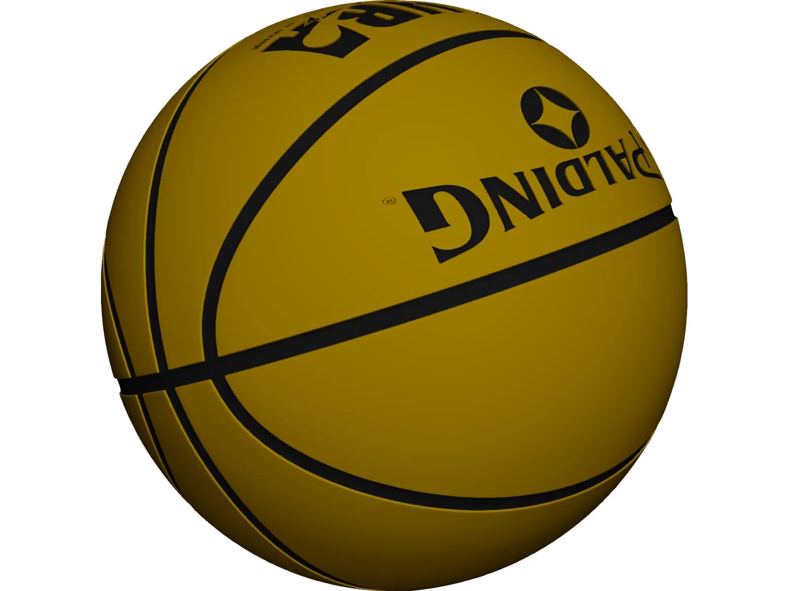 Spalding Basketball 3D Model main preview
