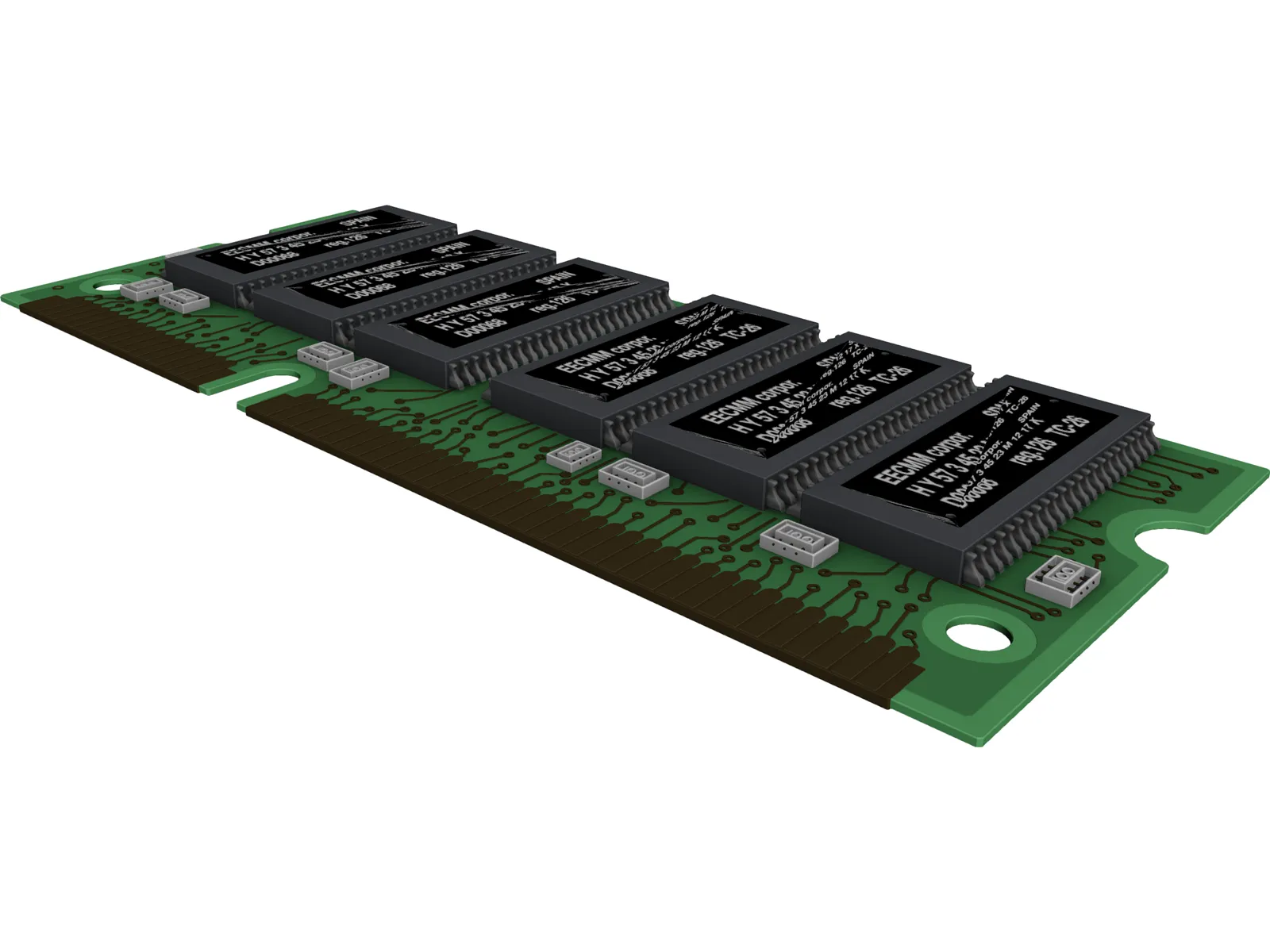 DIMM 3D Model main preview
