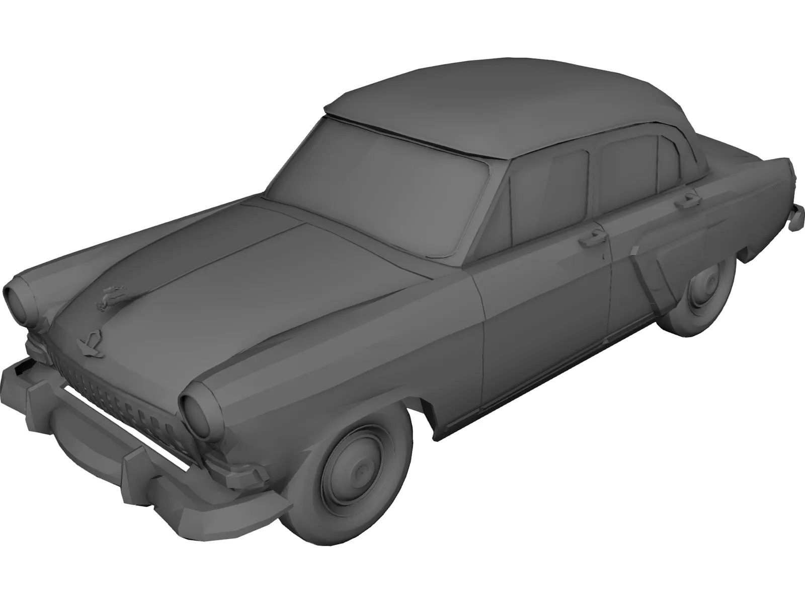 Gaz-21 Volga (1958) 3D Model main preview