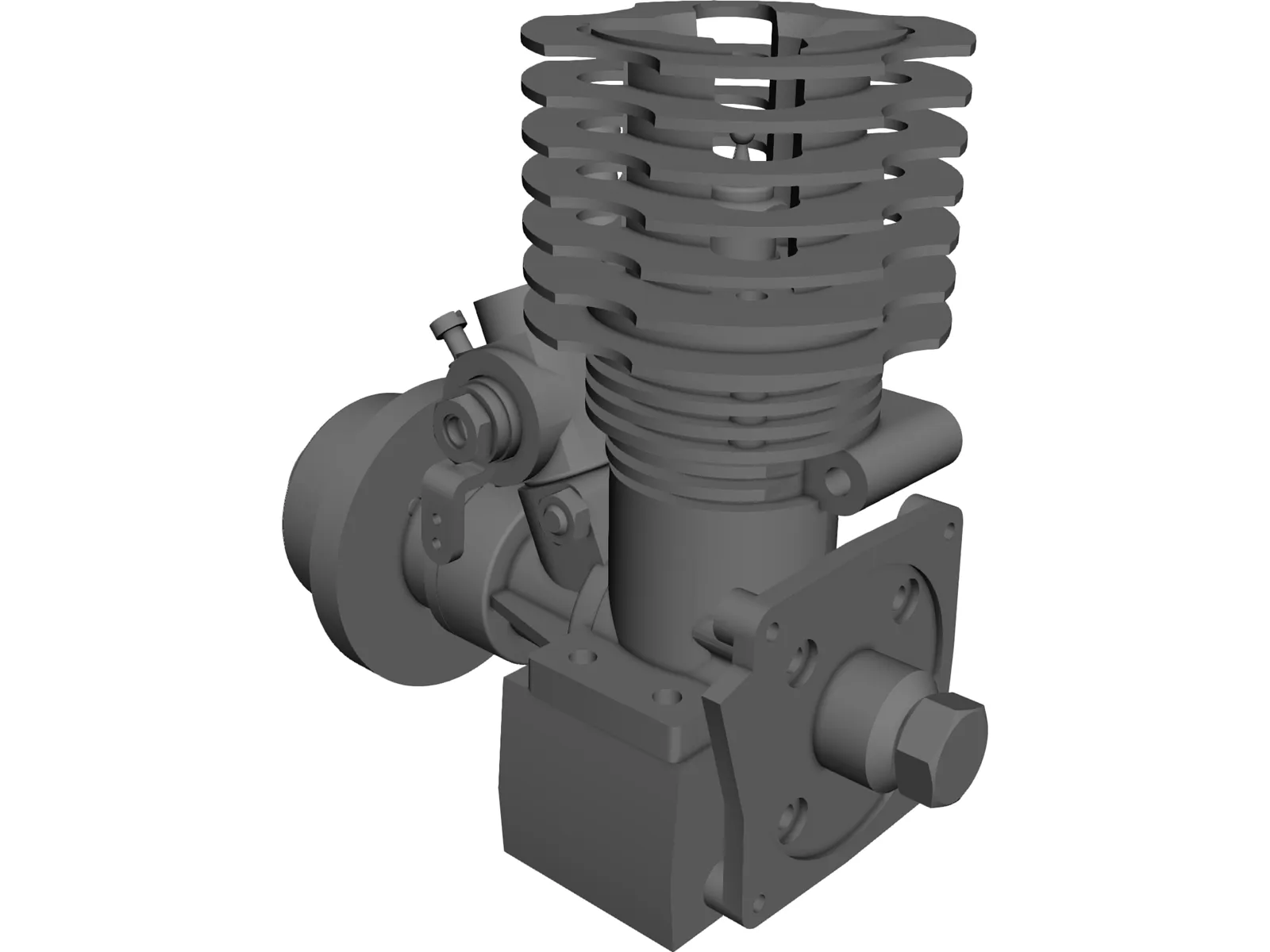 RC Motor Assembly 3D Model main preview