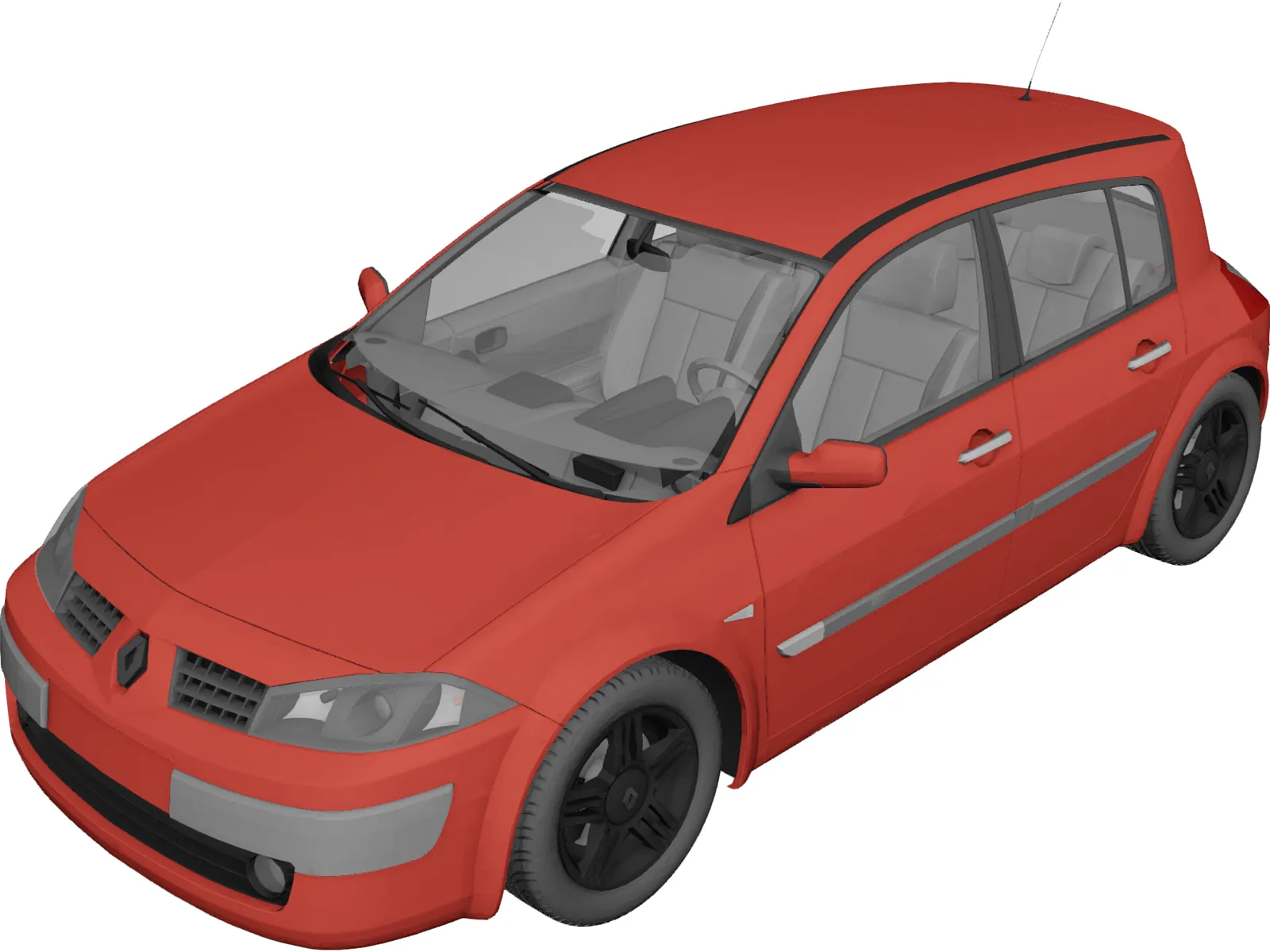 Renault Megane 3D Model main preview