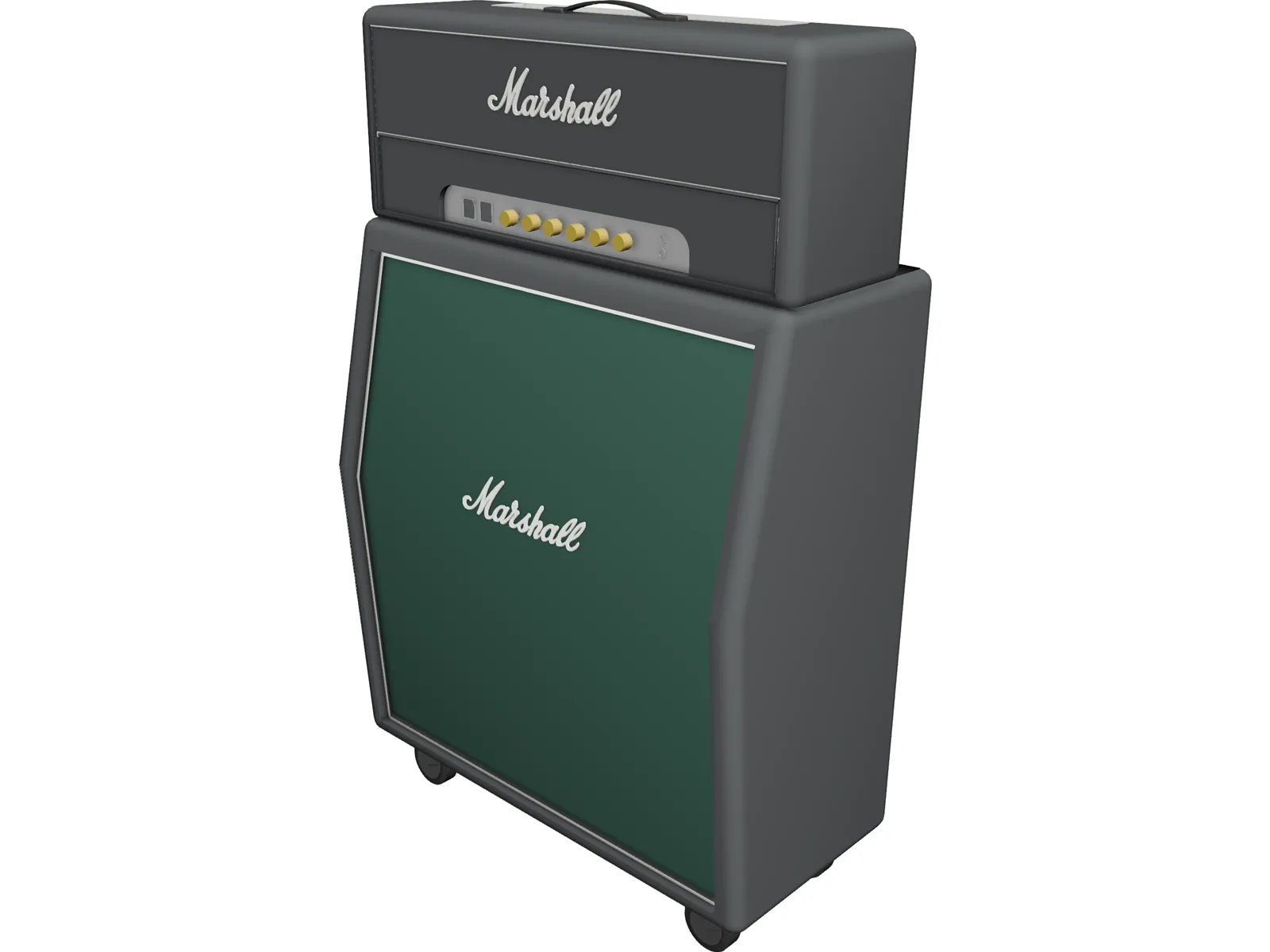 Marshall  Guitar Amp 3D Model main preview
