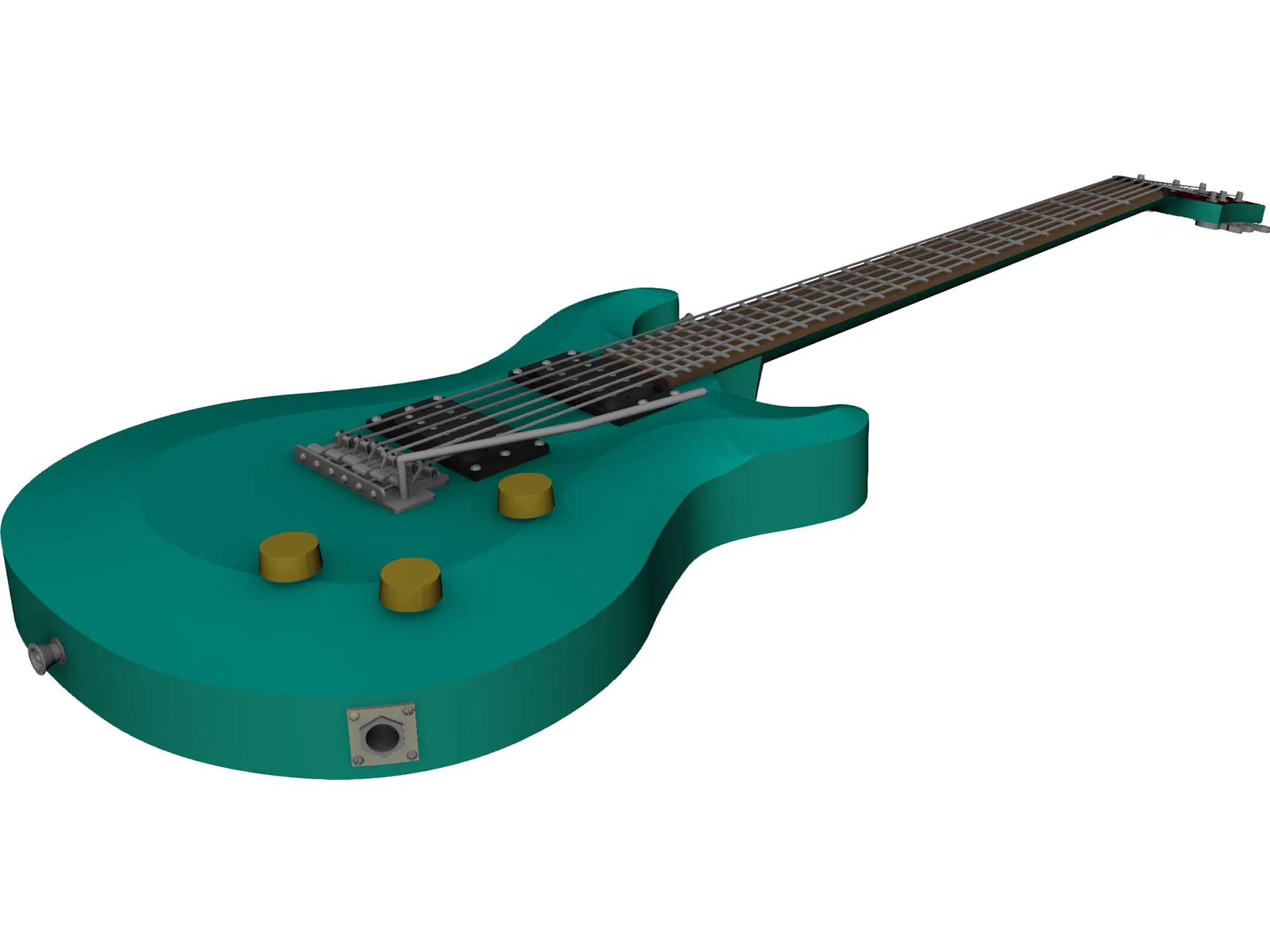 Paul Reed Smith Guitar 3D Model main preview