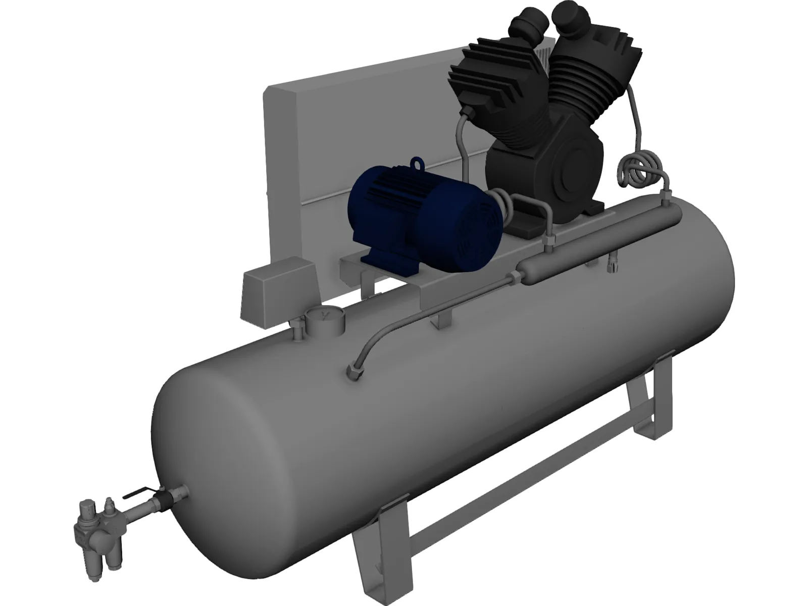 Hertz Compressor 3D Model main preview